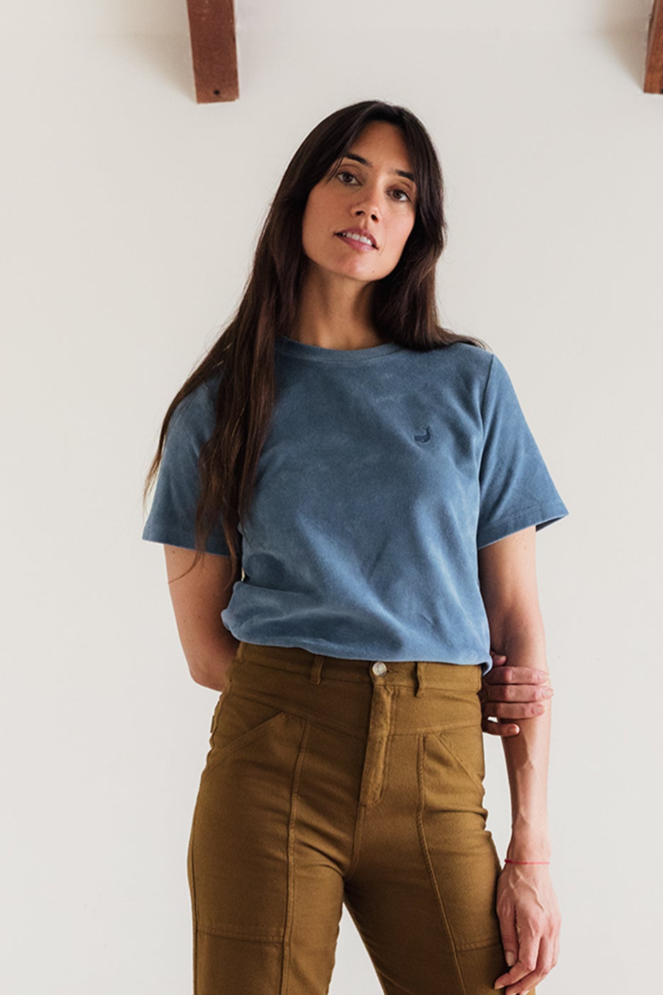 TWOTHIRDS Damen vegan T-Shirt Gaby Blau