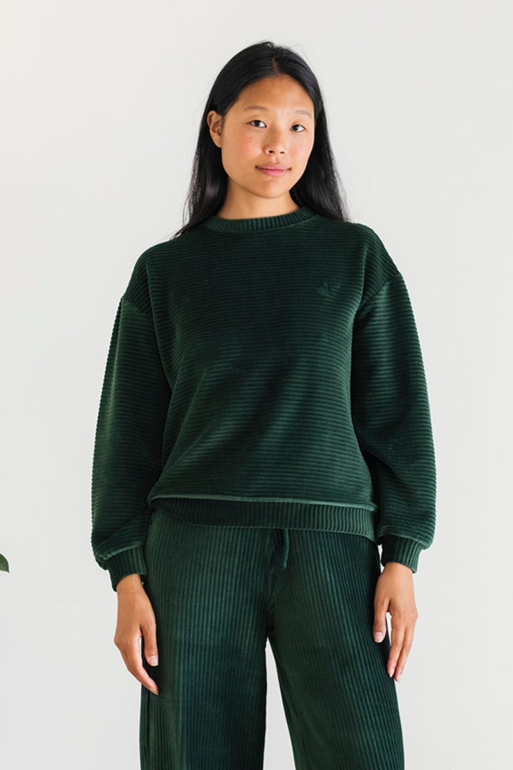TWOTHIRDS Damen vegan Sweatshirt Oleny TiefgrÃ¼n