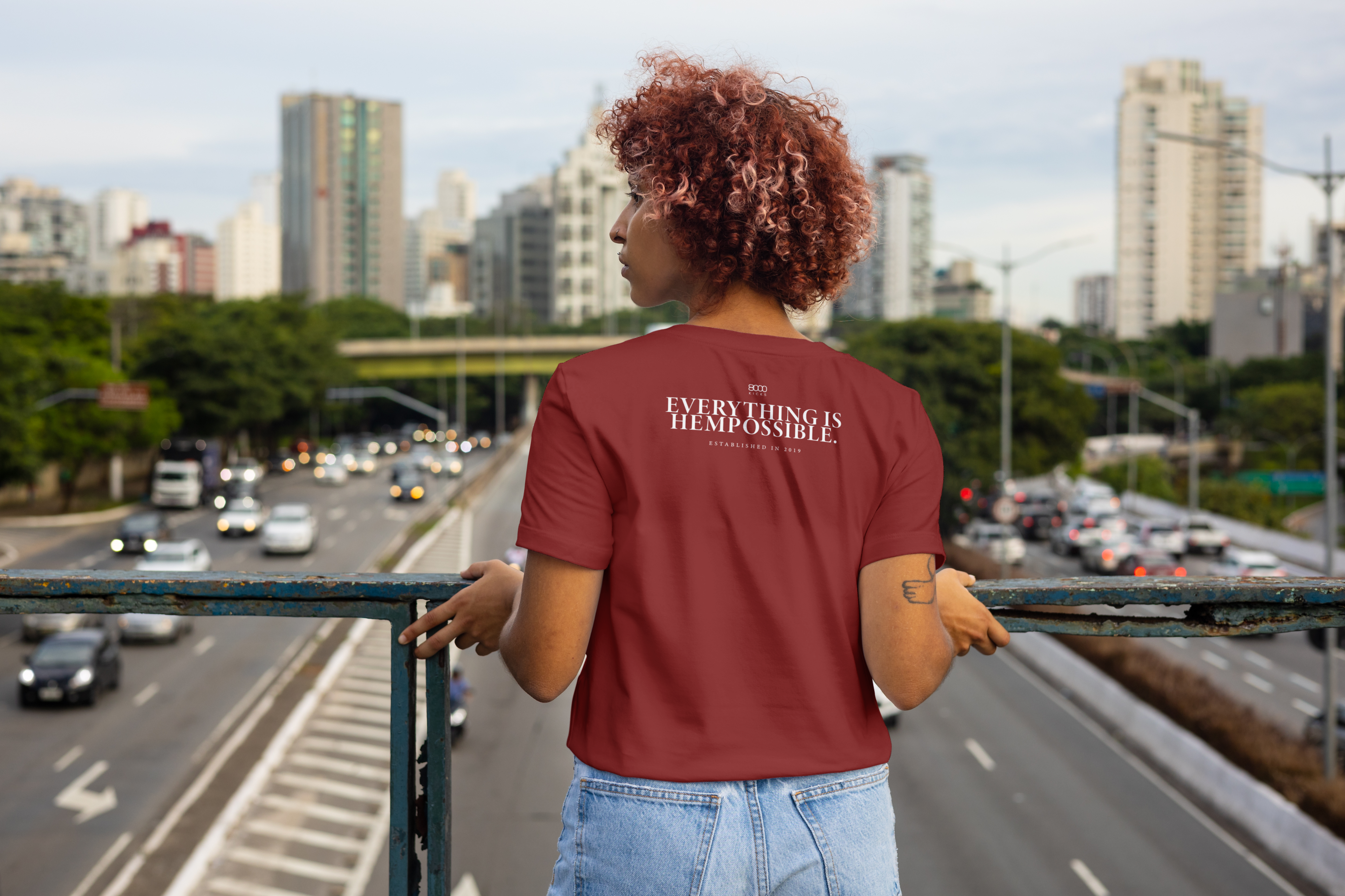 T-Shirt Everything's Hempossible Rood