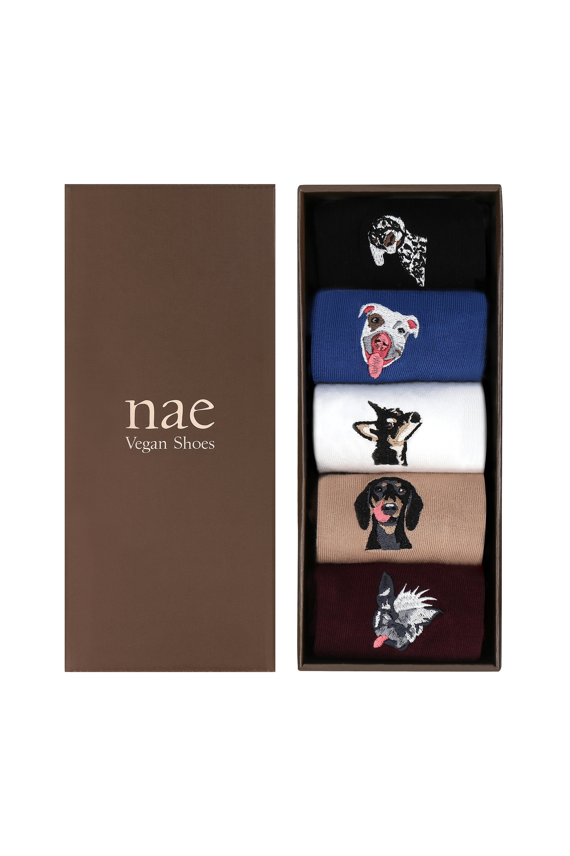 Image of NAE dames vegan Multipack Van 5 Hondensokken In Diverse Kleuren