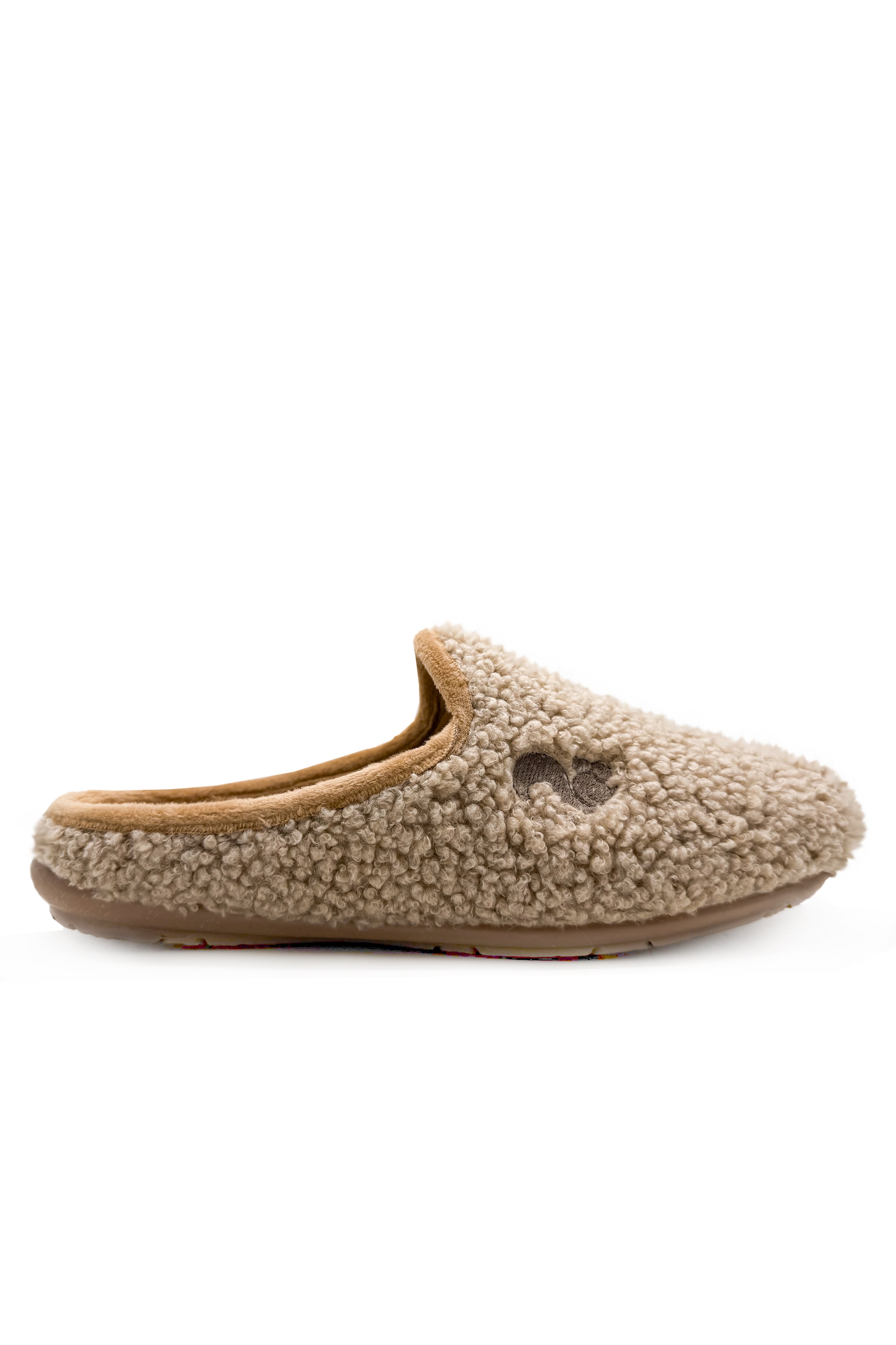 thies womens vegan Slippers Rec Soft Teddy Sand Beige