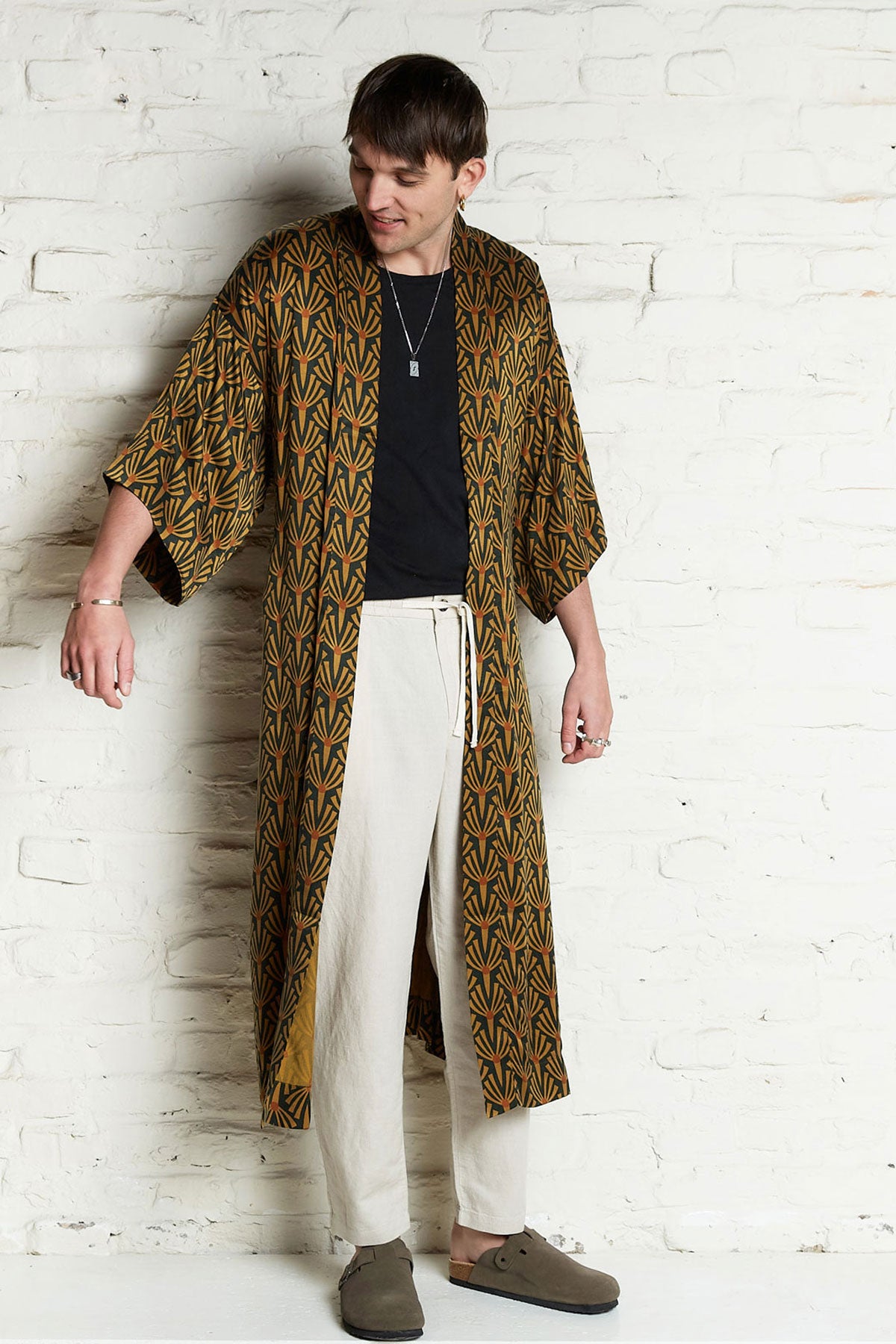 Image of Yahmo mannen vegan Kimono Kalle Artdeco