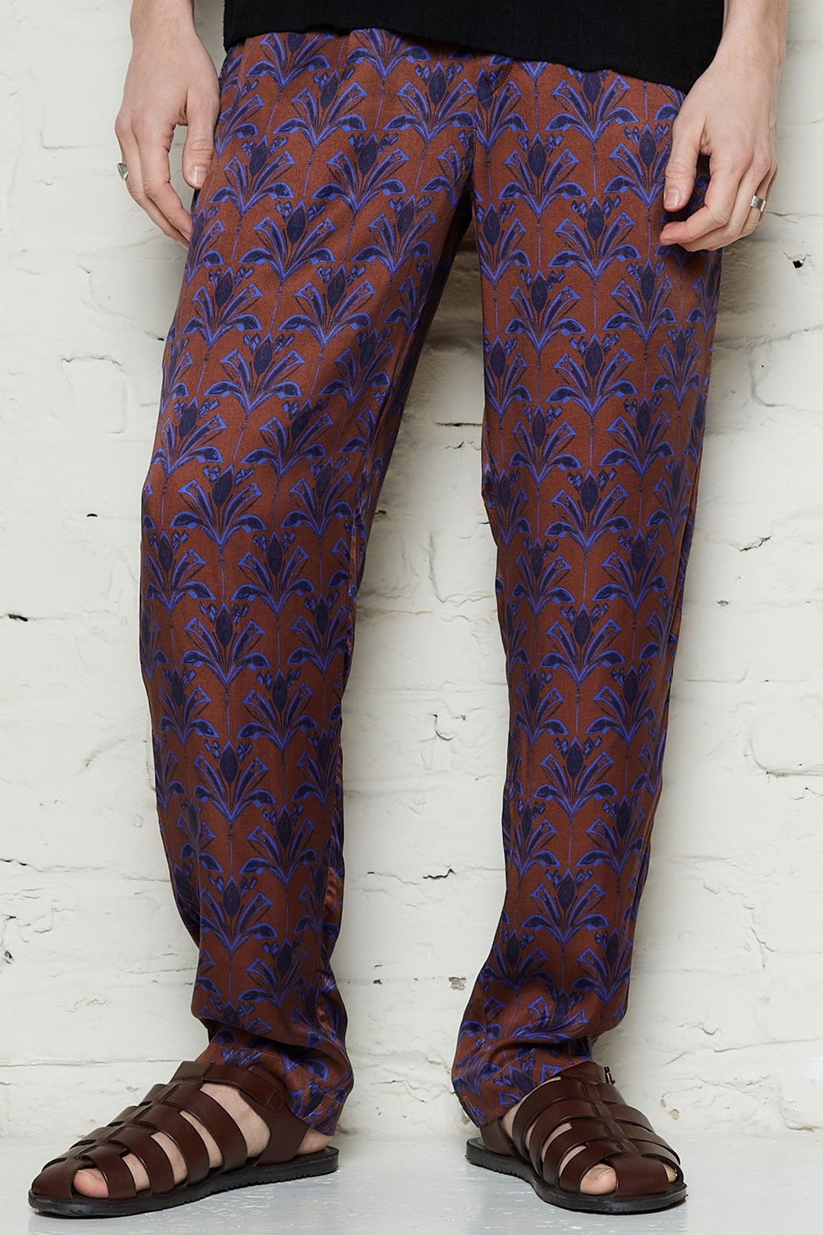 110198 - Herren vegan Hose Walter Moka Lila Braun