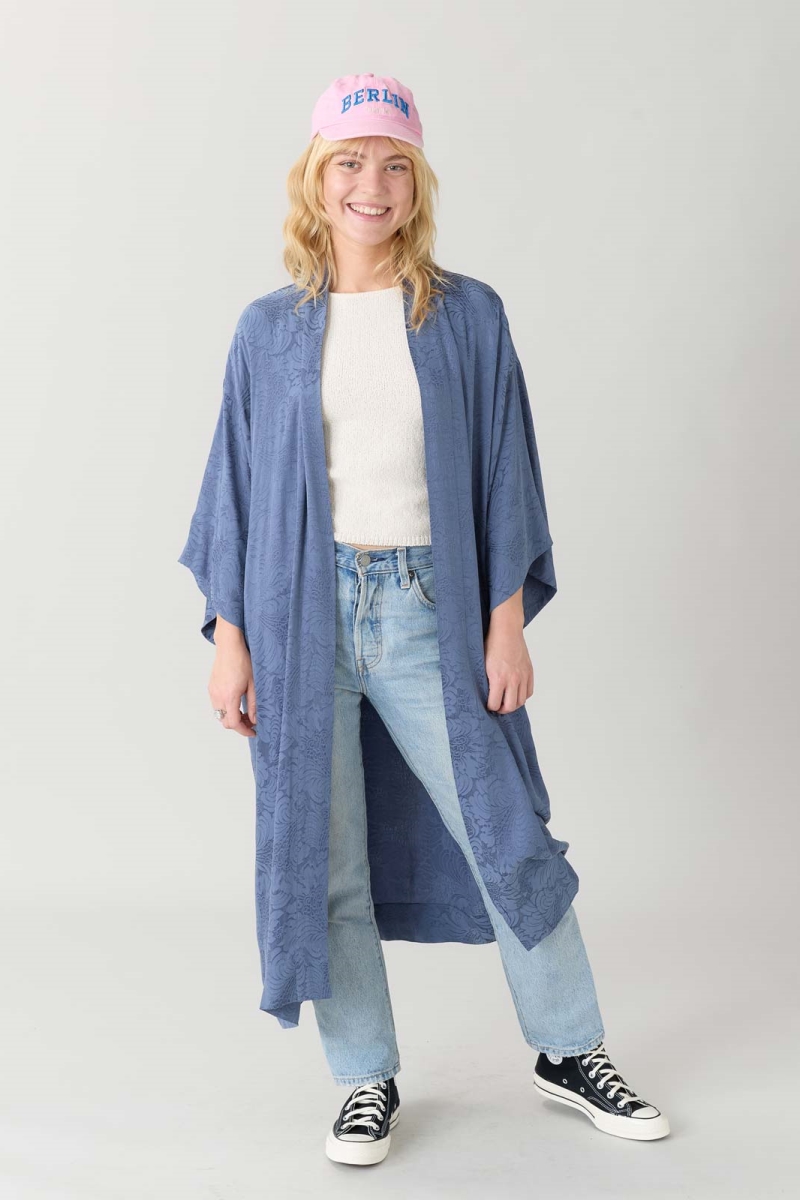 Yahmo Damen vegan Kimono Liese Zen Indigo