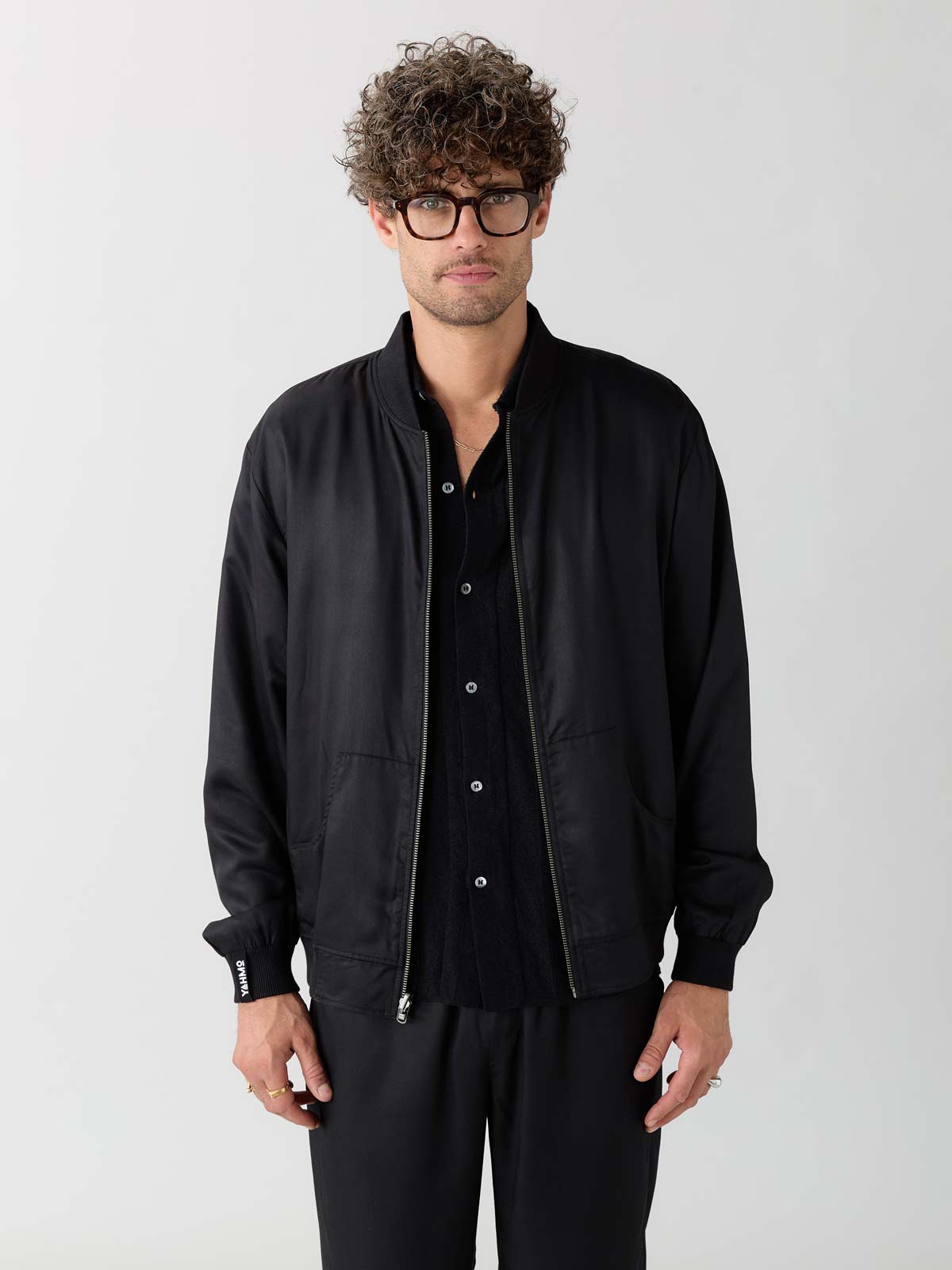Yahmo men vegan Jacket Bomber Reversible Laslo Sandalwood/Black