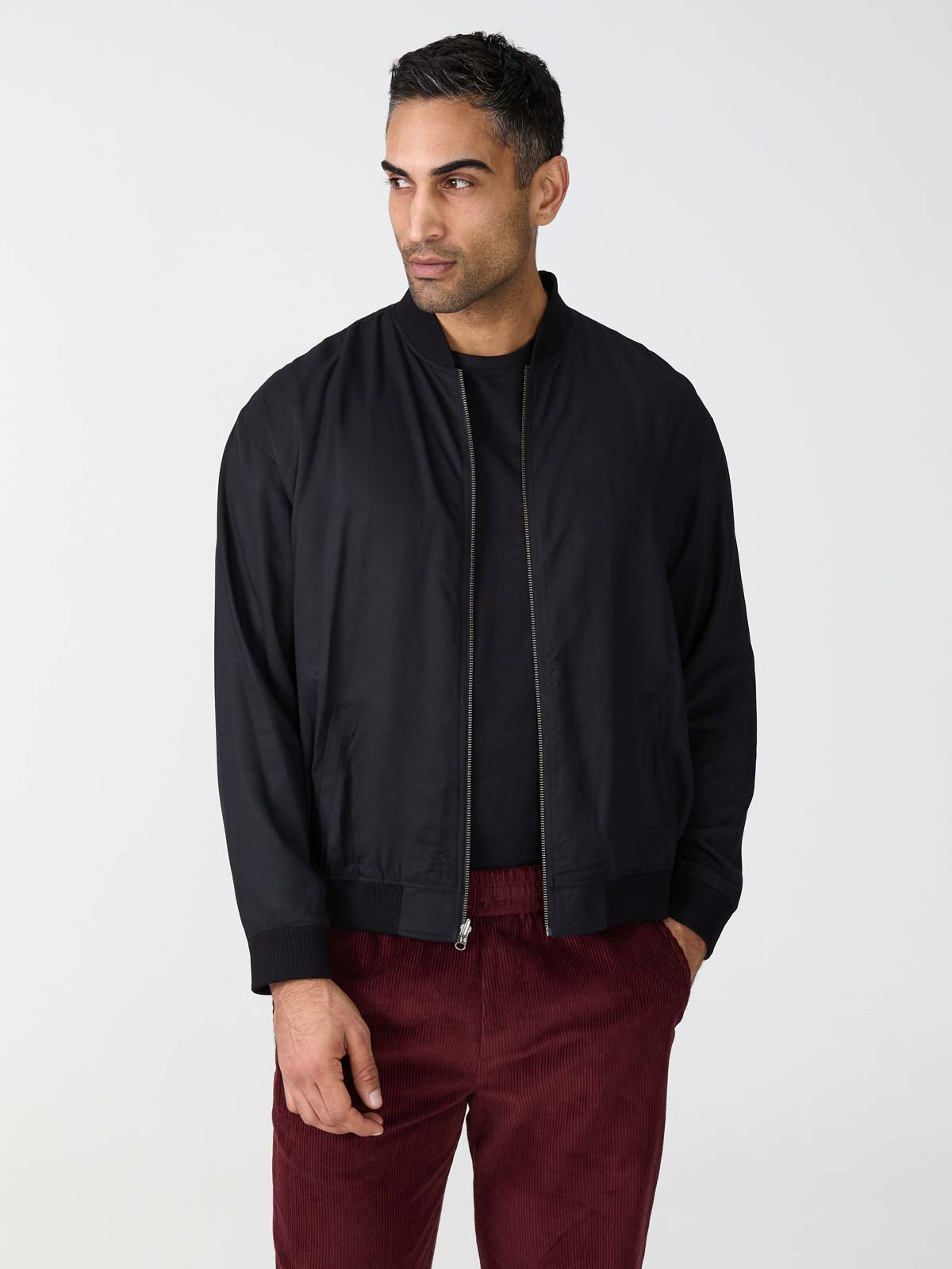 Yahmo men vegan Jacket Bomber Reversible Fred Onyx/Black