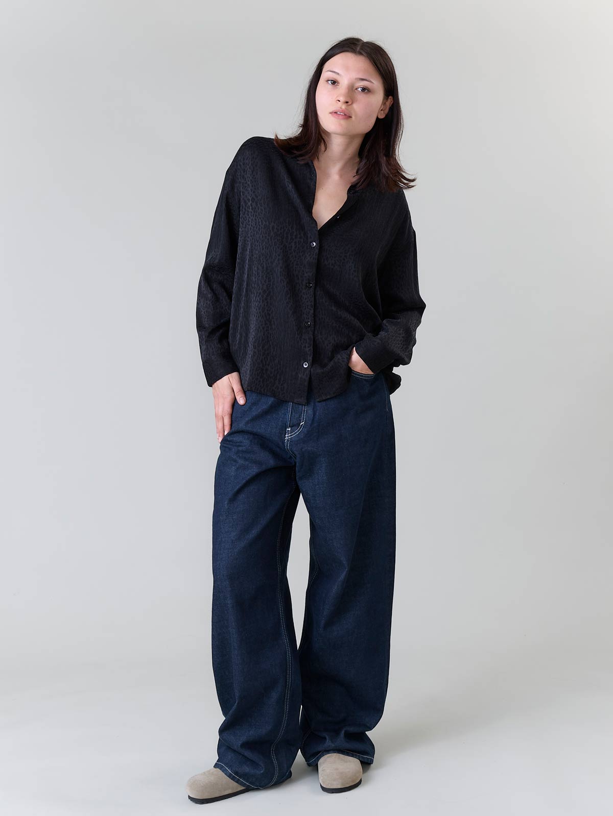 Yahmo womens vegan Shirt Mona Leo Black