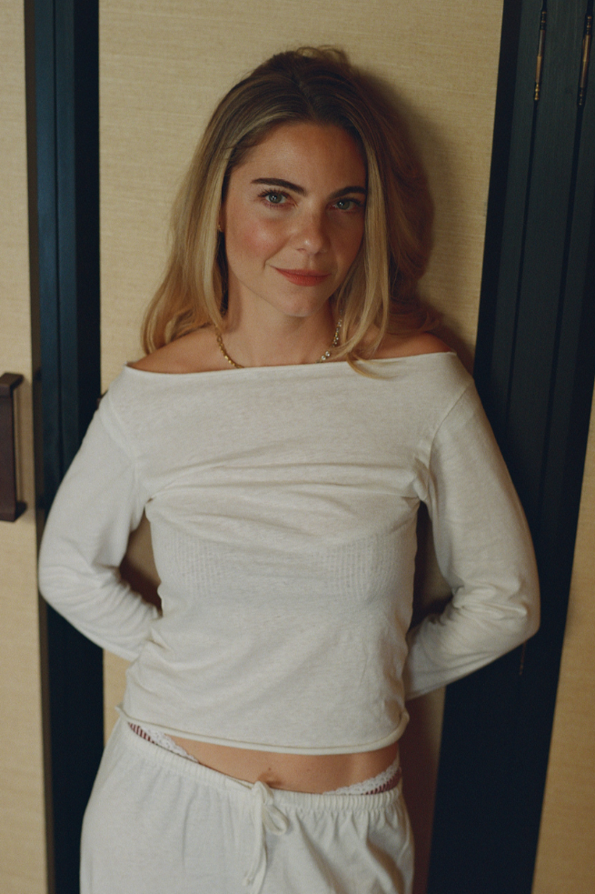 Image of NÃ©nÃ©s dames vegan Boothalstop Margaux De Fouchier X NÃ©nÃ©s Wit