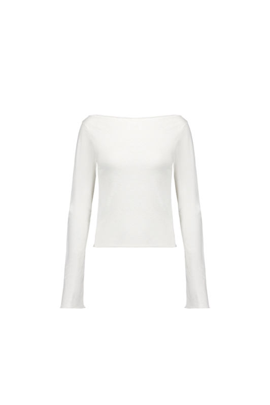 NÃ©nÃ©s Damen vegan Bootsausschnitt Top Margaux De Fouchier X  WeiÃŸ