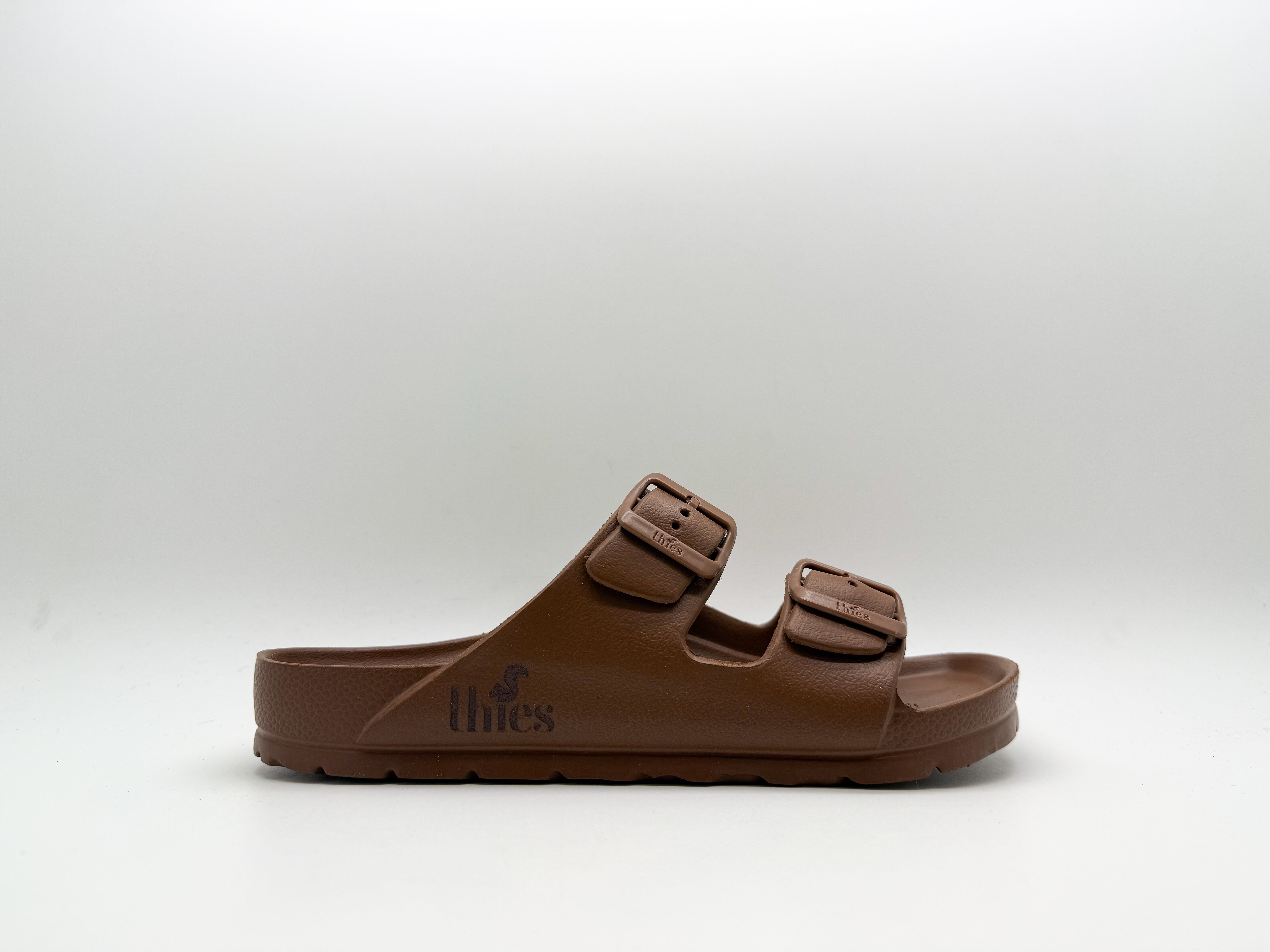 thies men vegan Sandal Ecofoam Whiskey Brown