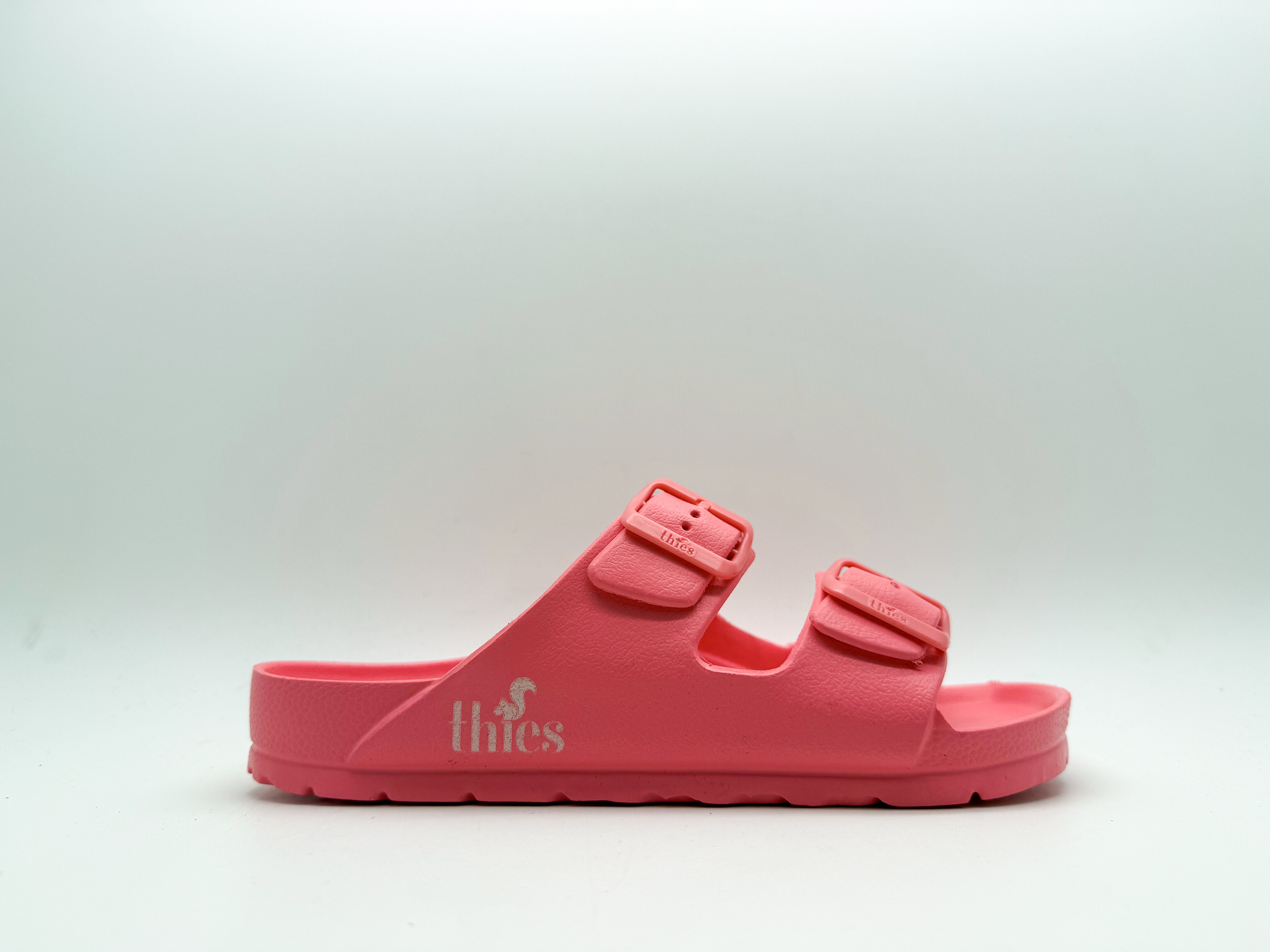 thies womens vegan Sandal Ecofoam Bubble Gum Pink