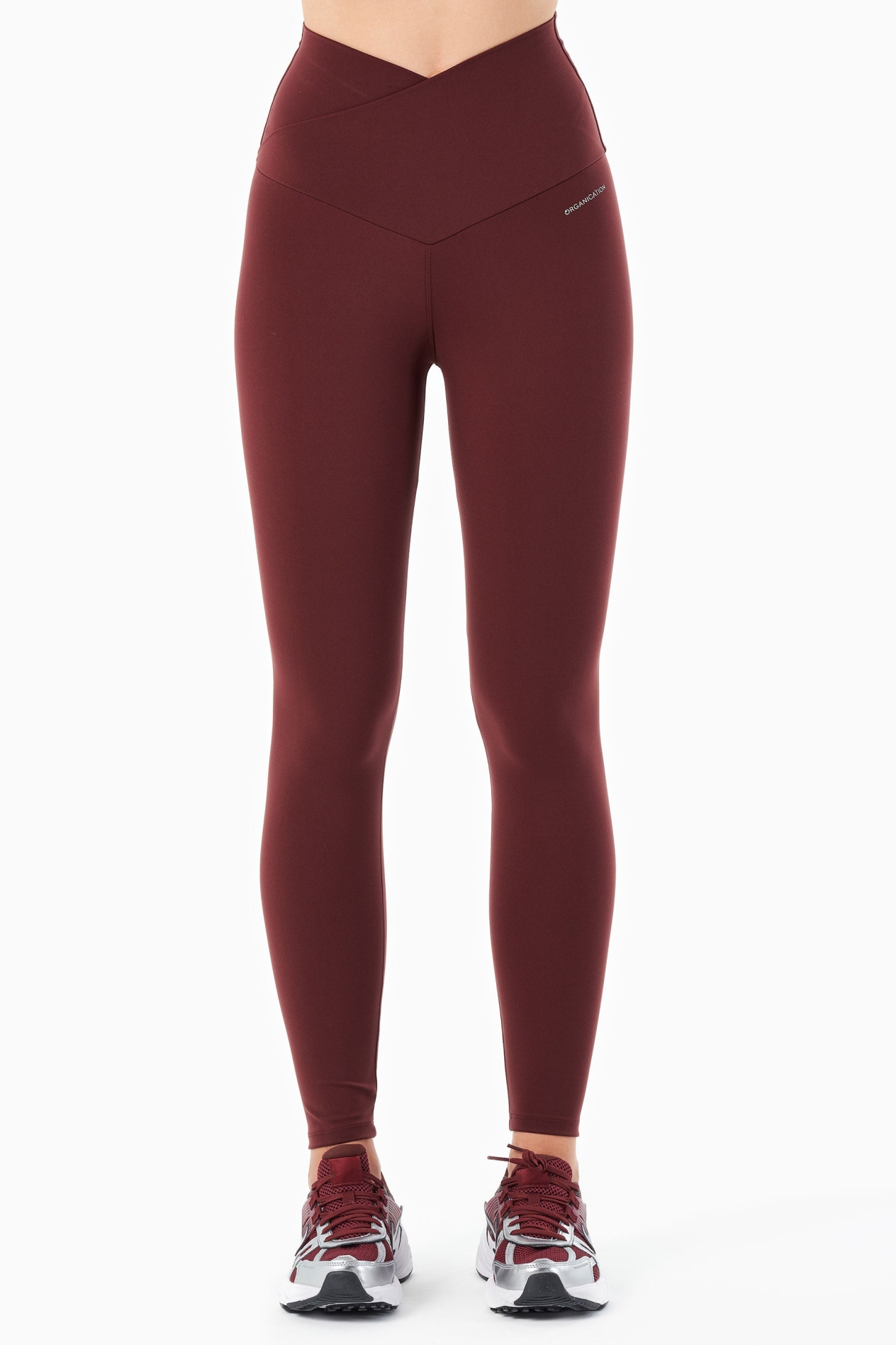 Image of ORGANICATION dames vegan Leggings Met Hoge Taille Libby Bordeaux