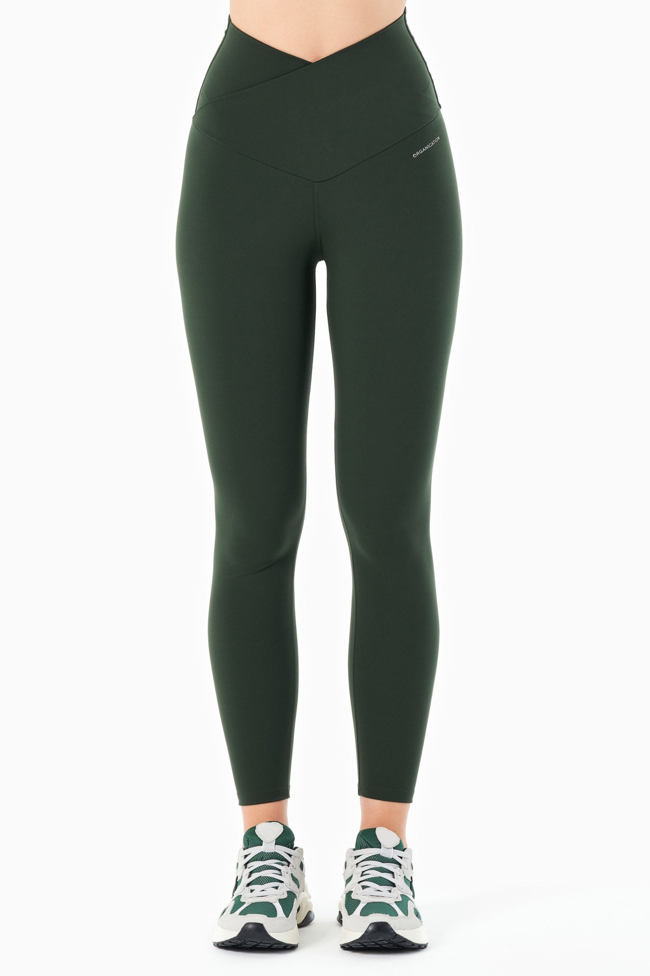Image of ORGANICATION dames vegan Leggings Met Hoge Taille Libby Amazonas Groen