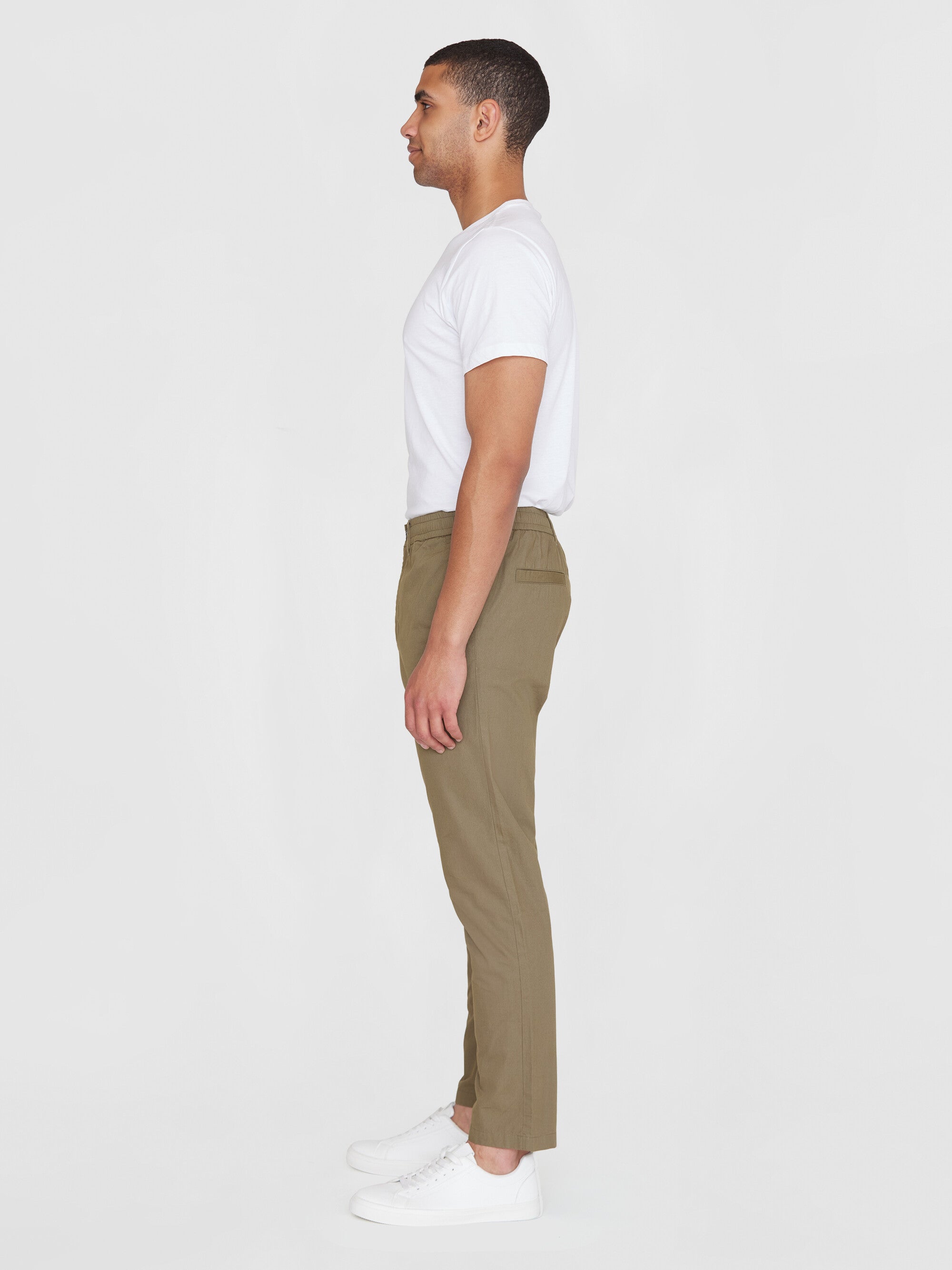 KnowledgeCotton Apparel Chino Pants Tim Tapered Burned Olive