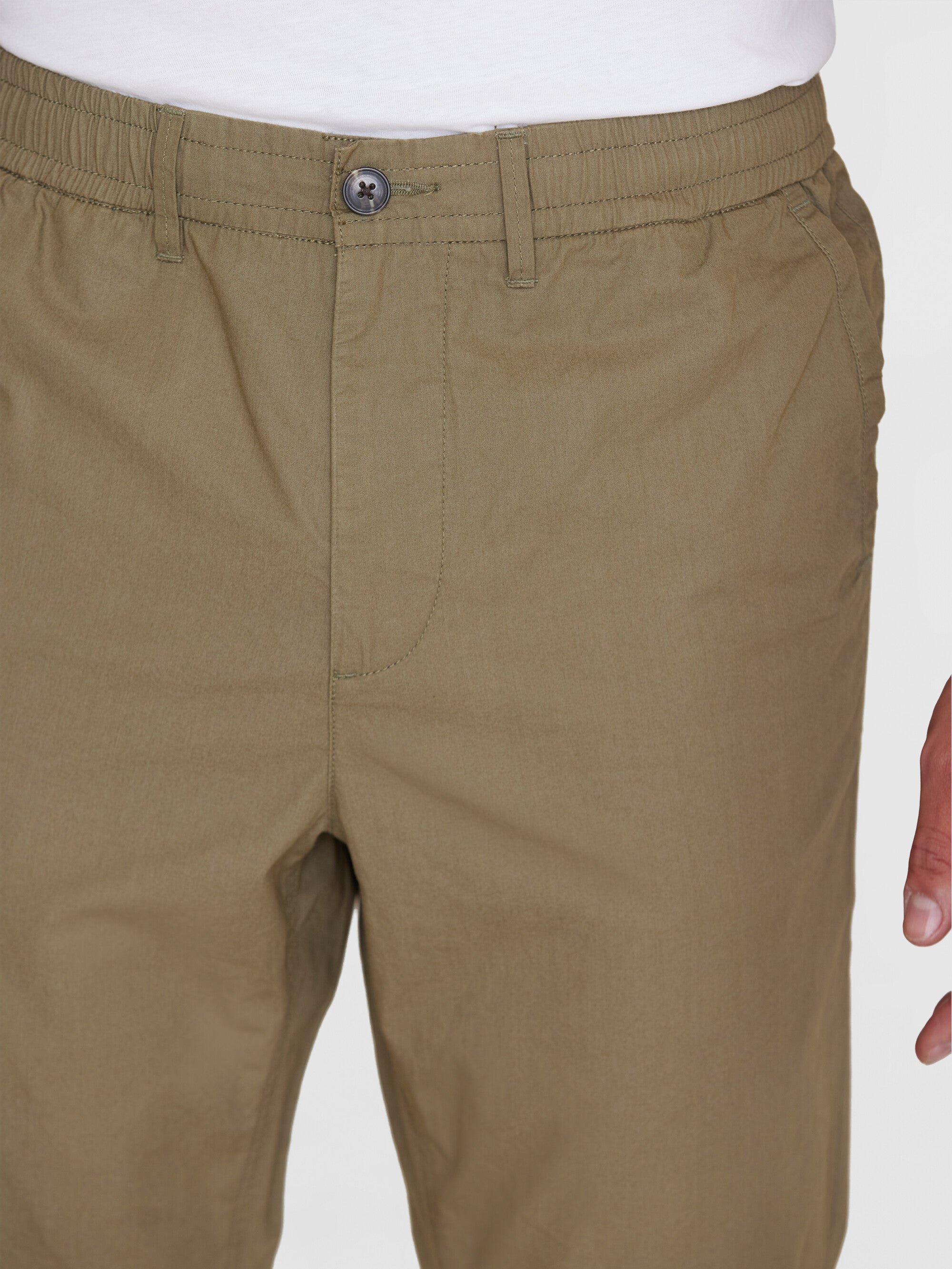 KnowledgeCotton Apparel Chino Pants Tim Tapered Burned Olive