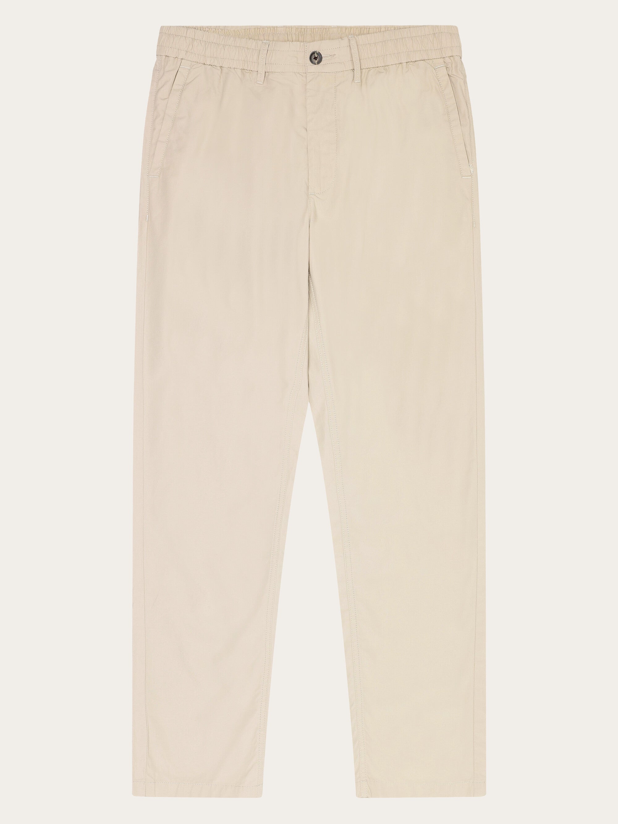KnowledgeCotton Apparel men vegan Chino Pants Tim Tapered Light Feather Gray