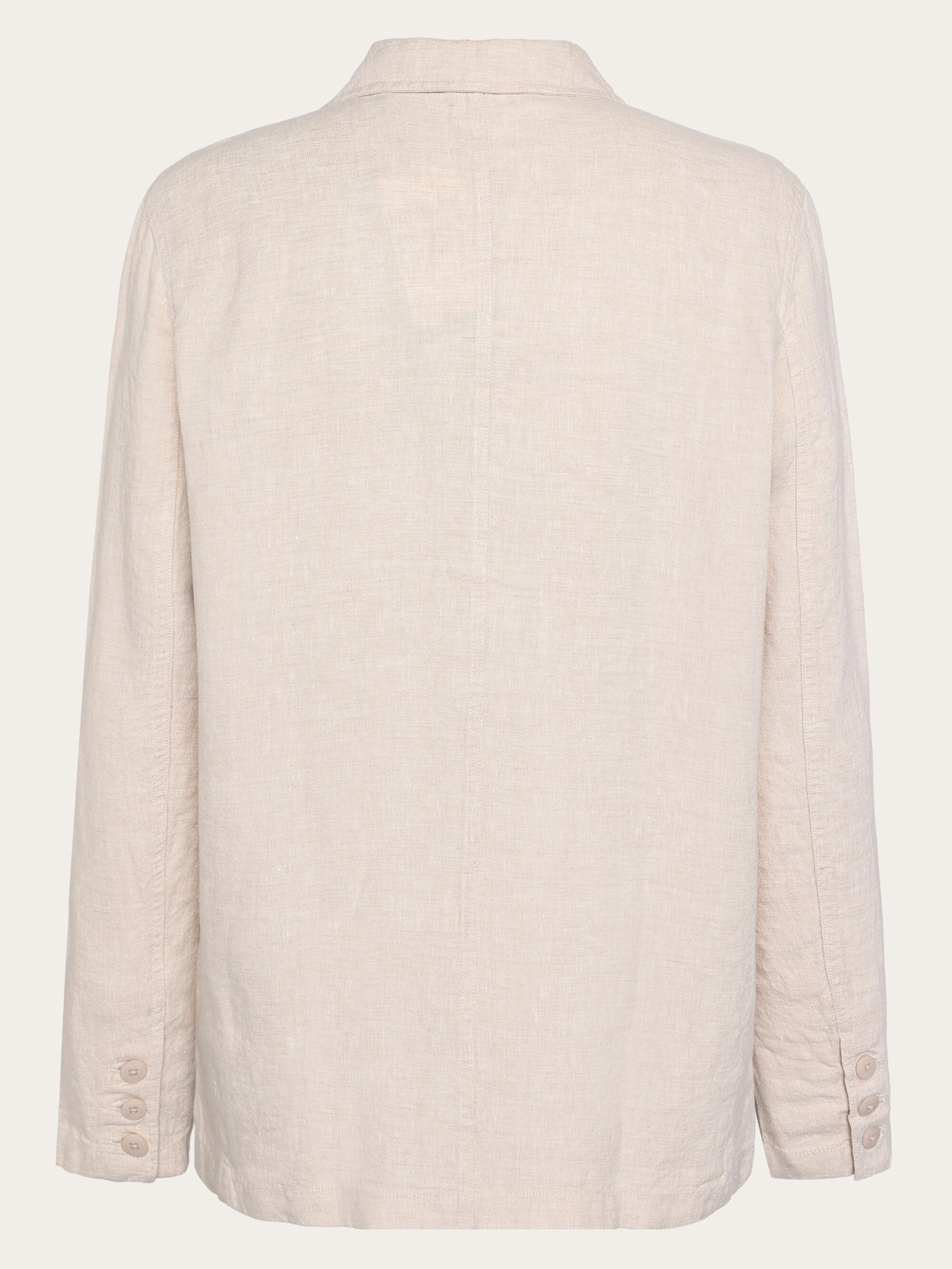 KnowledgeCotton Apparel Blazer Linen Light Feather Grey