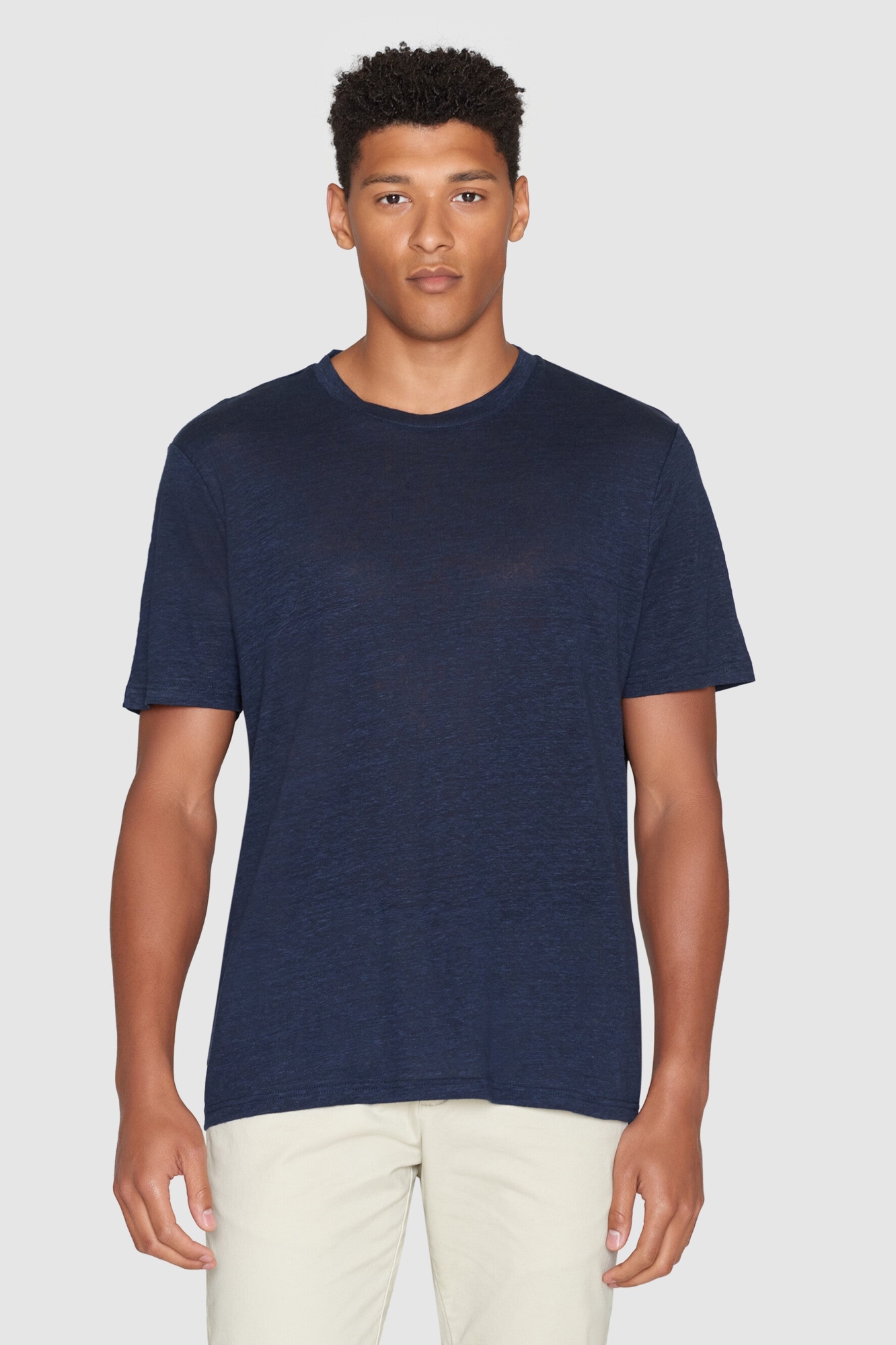 KnowledgeCotton Apparel Herren vegan T-Shirt Gesamt Eclipse