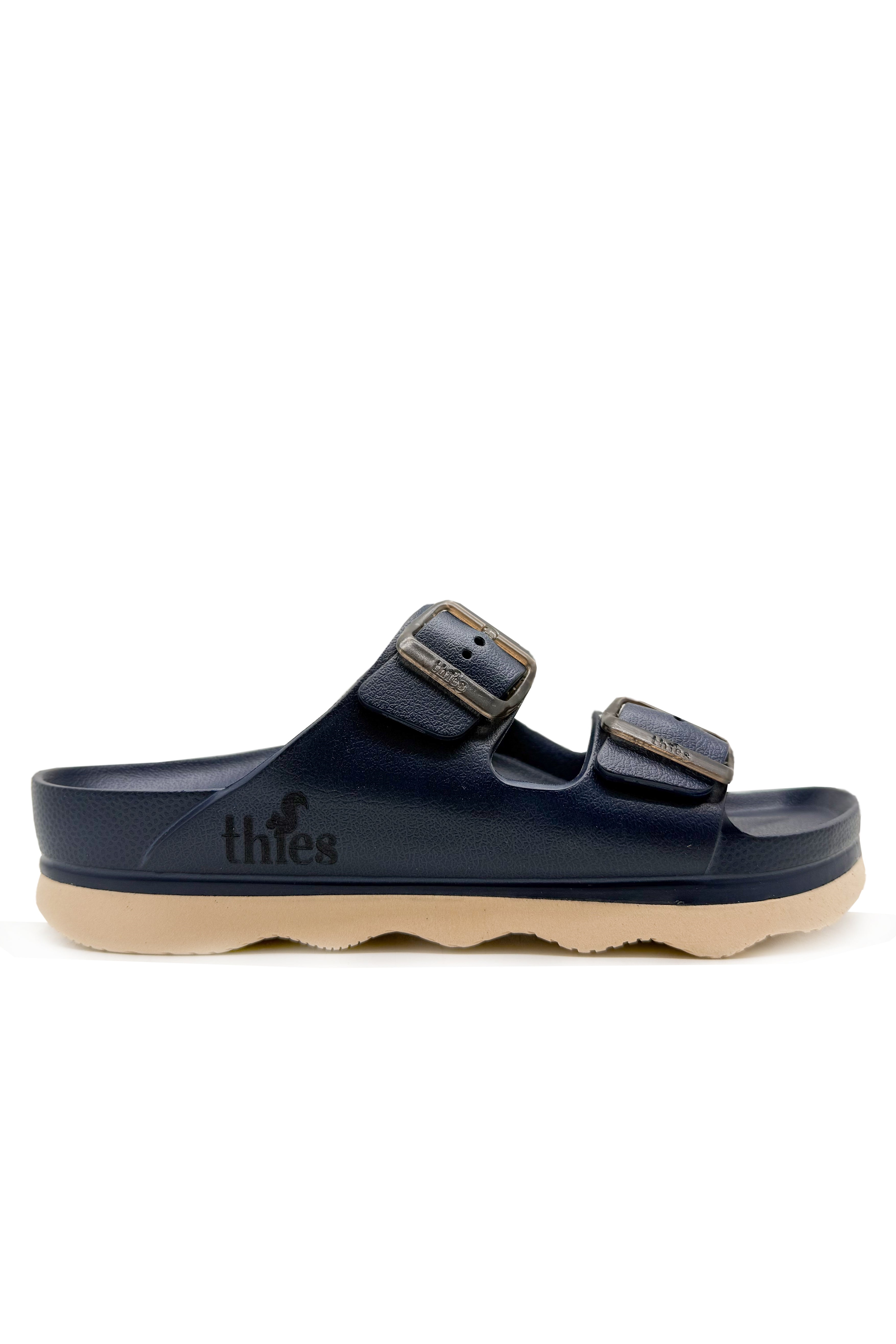 Thies Damen vegan Sandale Ecofoam Double Midnight Blue