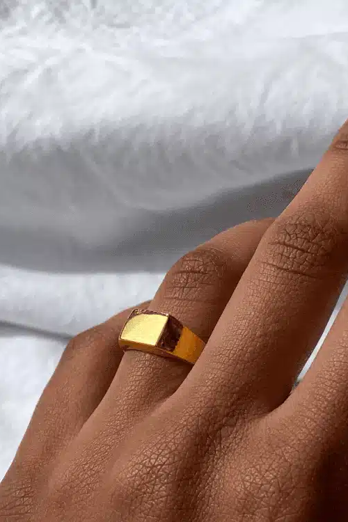Bound Studios Damen vegan Ring The Spencer 18k Gold Vermeil