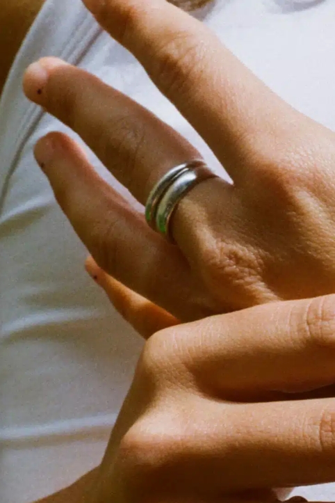 Bound Studios Damen vegan Ring Der Bobbie Sterling Silber