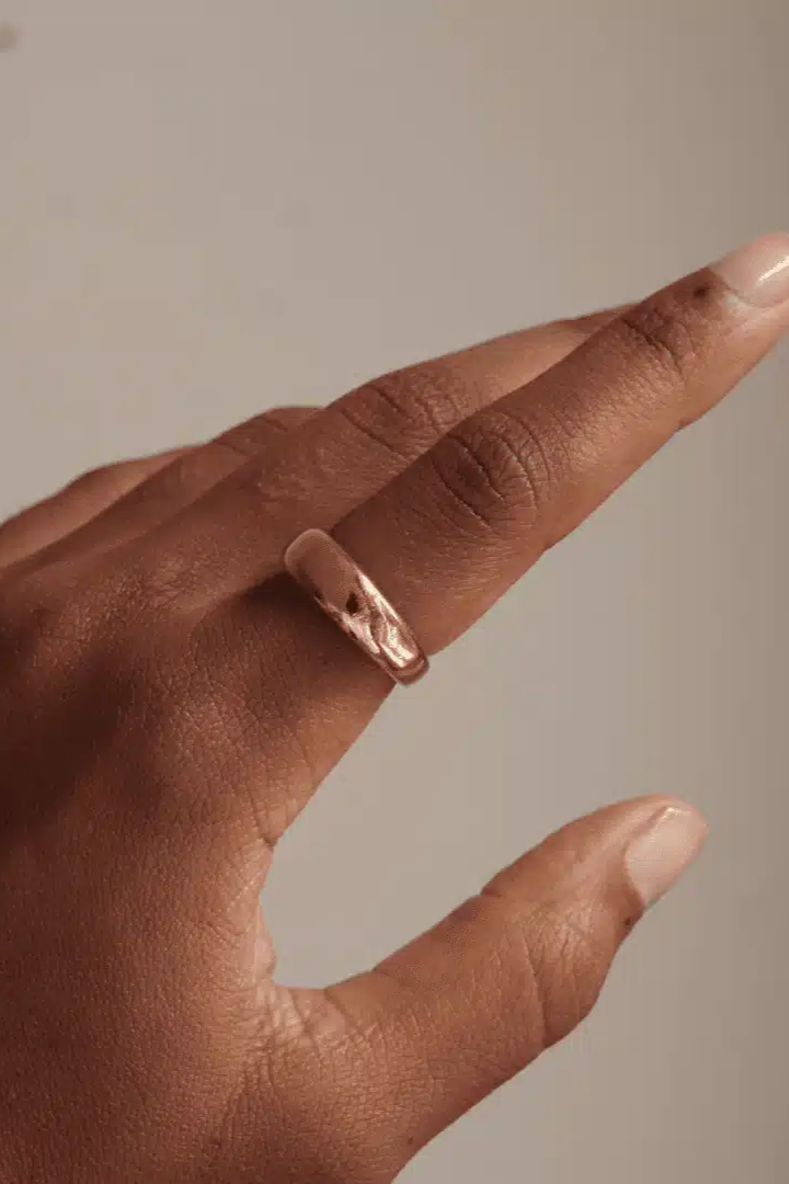 Bound Studios Damen vegan Ring Der Harper 18k Gold Vermeil