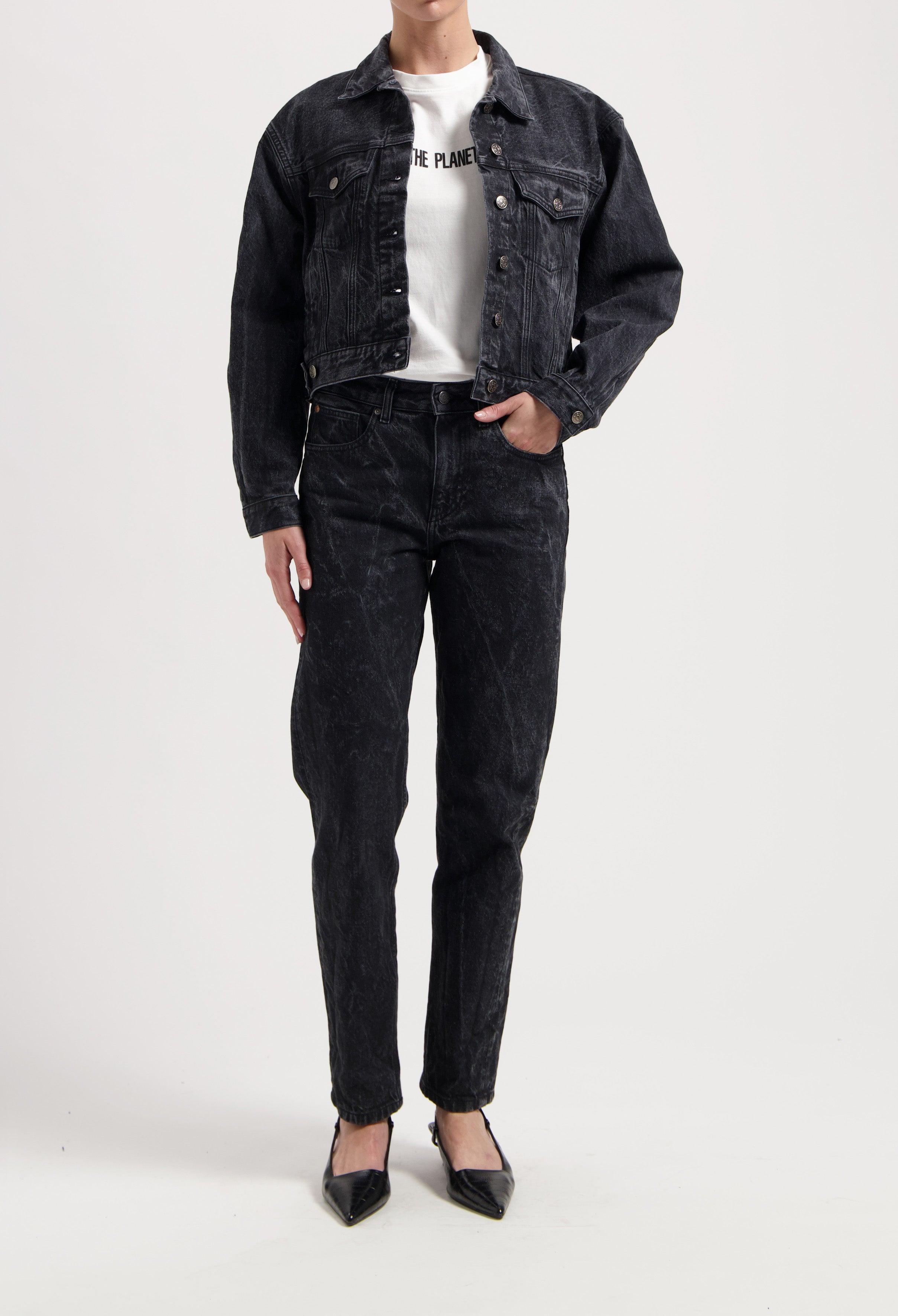 MUD Jeans Jacket Gina Dry Black