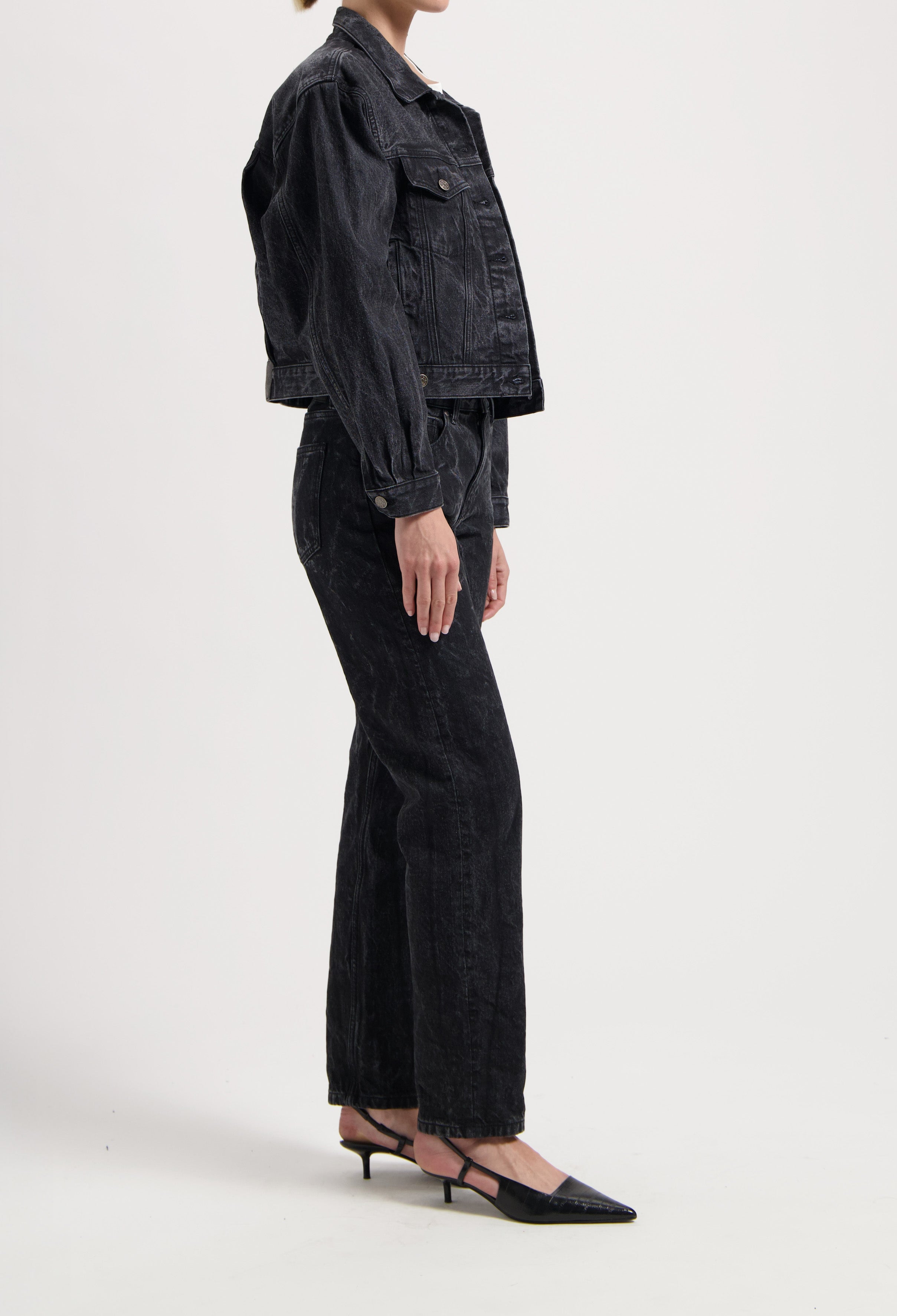 MUD Jeans Jacket Gina Dry Black