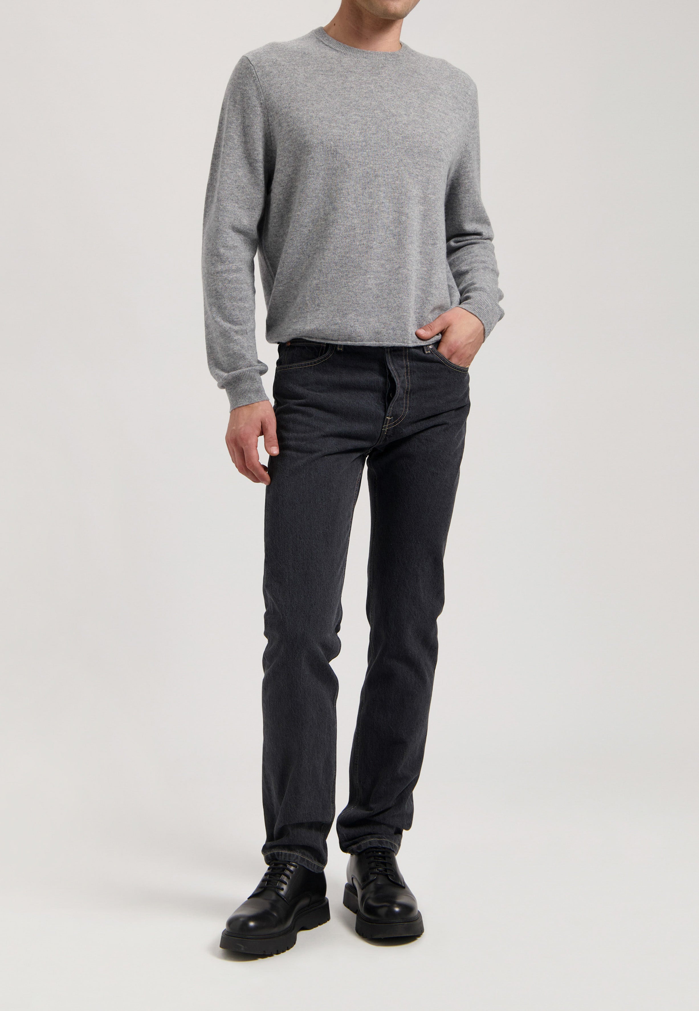 MUD Jeans Jeans Mid Straight John Medium Black