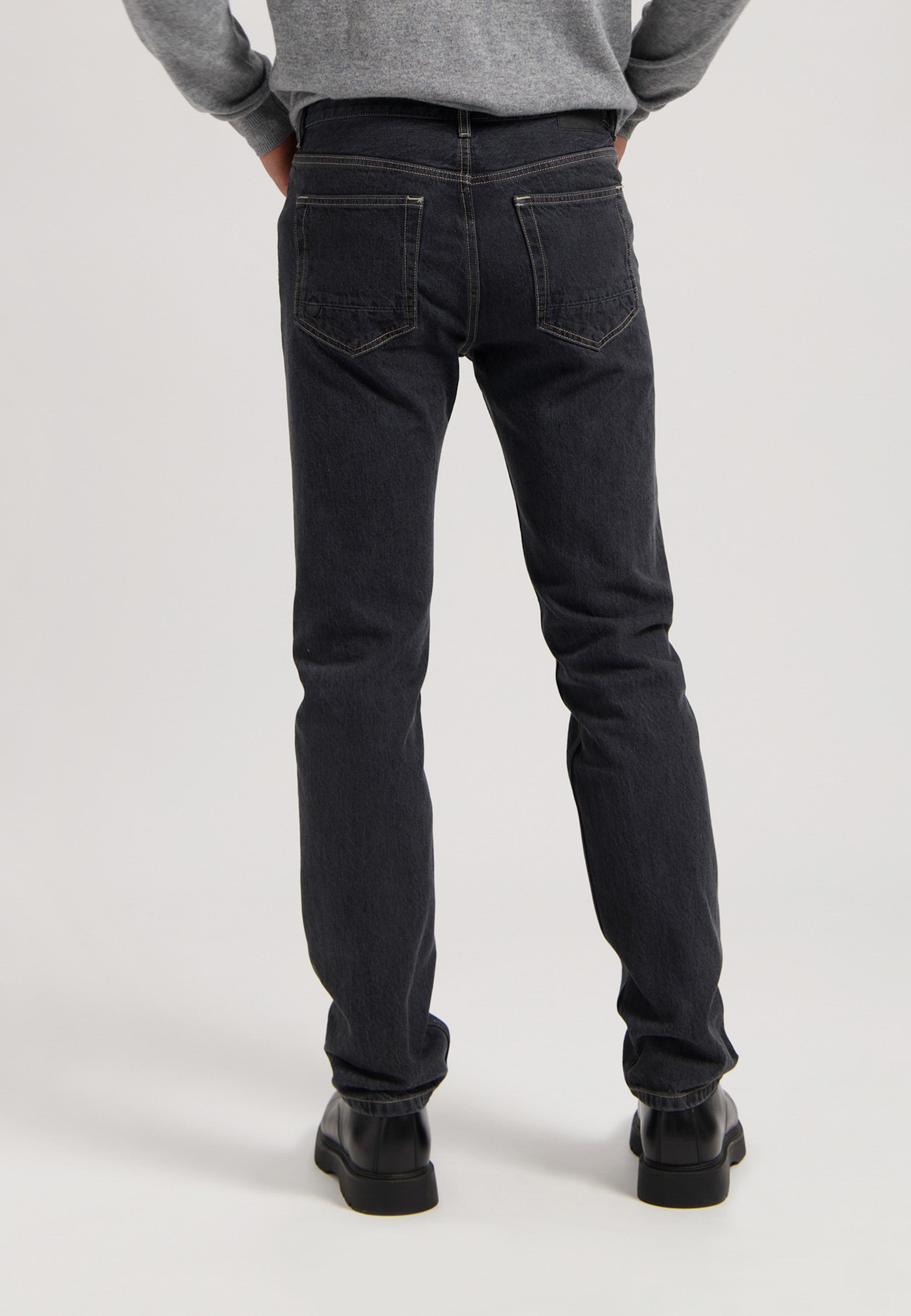 MUD Jeans Jeans Mid Straight John Medium Black