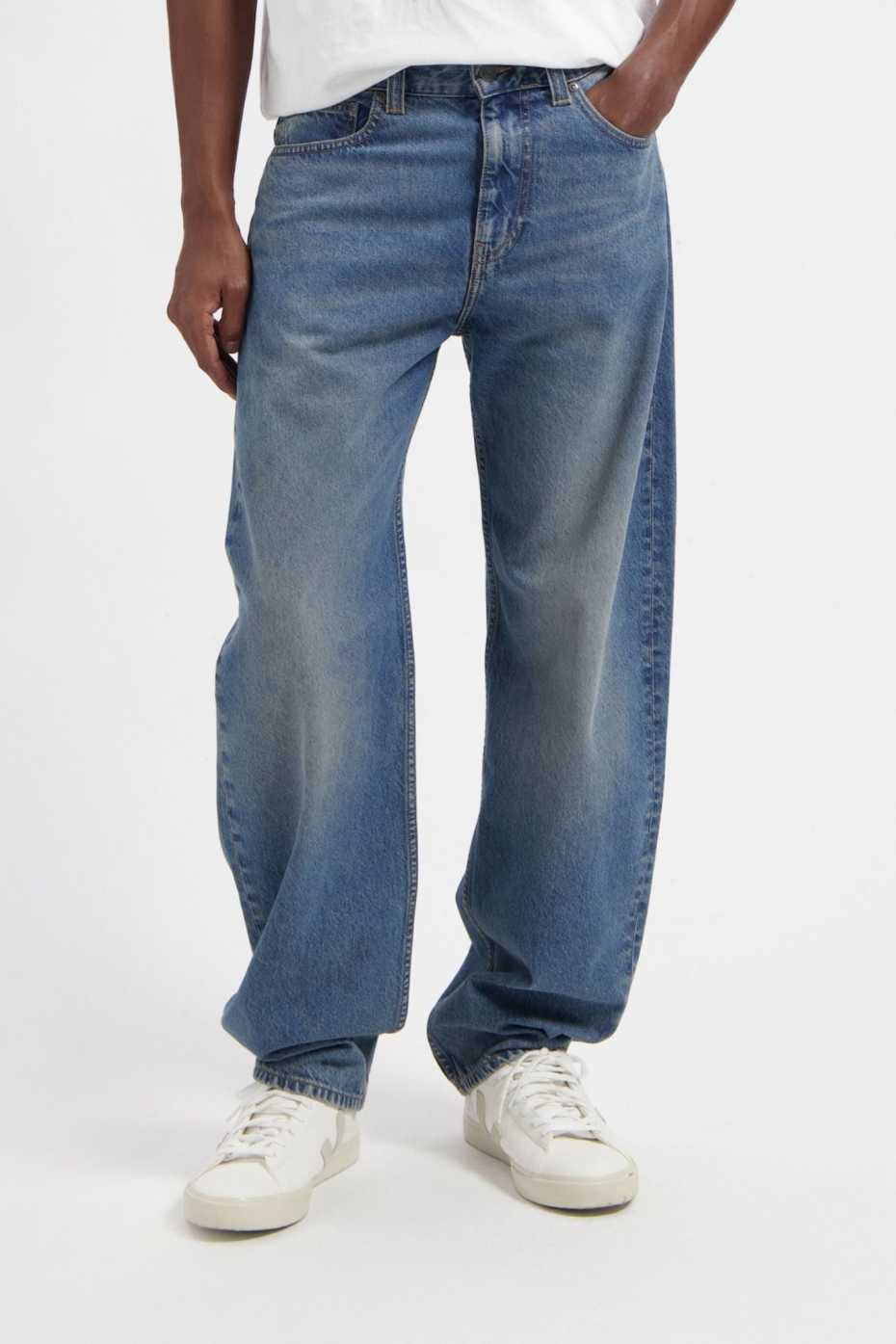 MUD Jeans Herren vegan Jeans Mid Baggy Ben Earth Stone Blue
