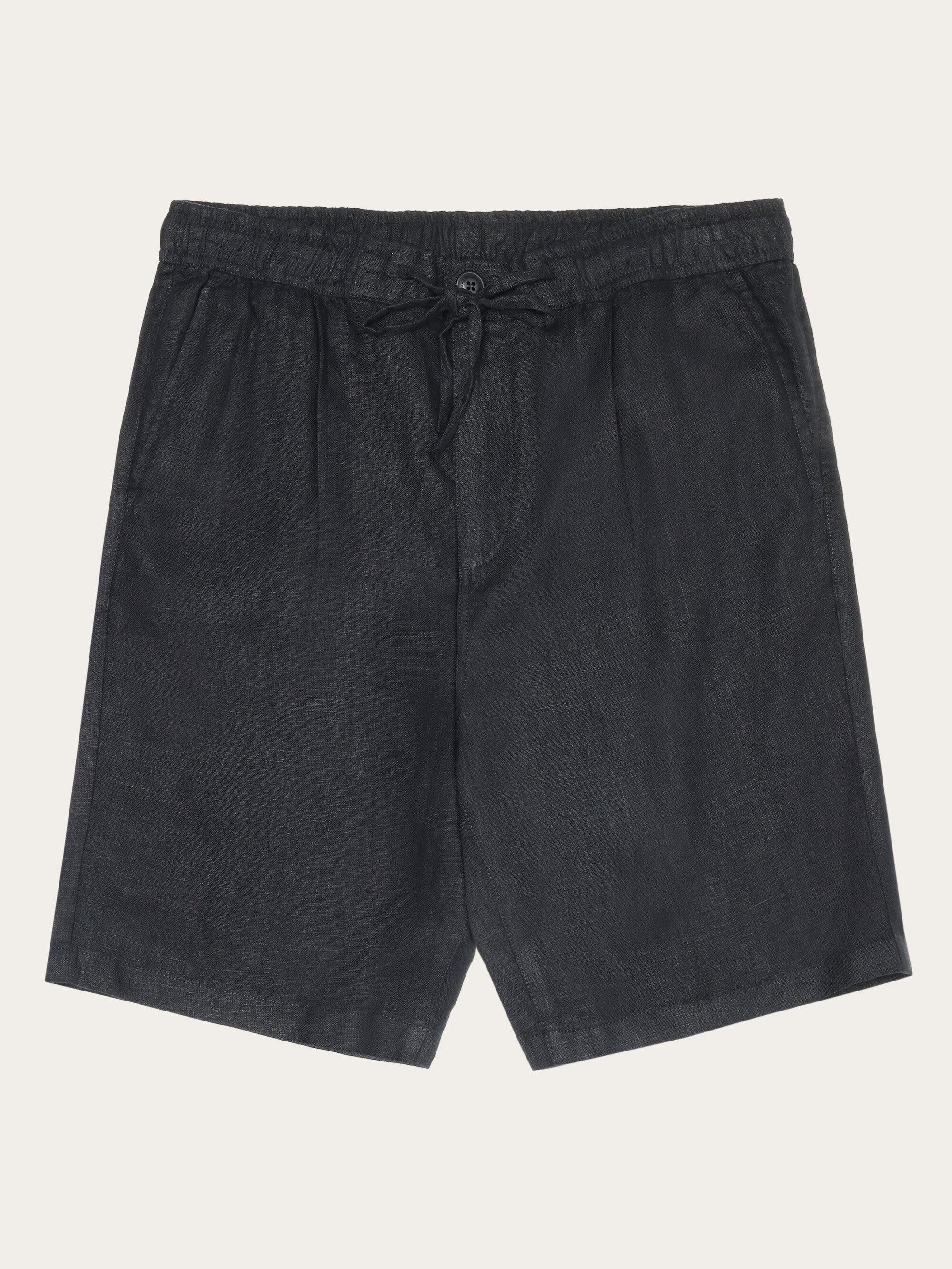 KnowledgeCotton Apparel men vegan Shorts Loose Black Jet