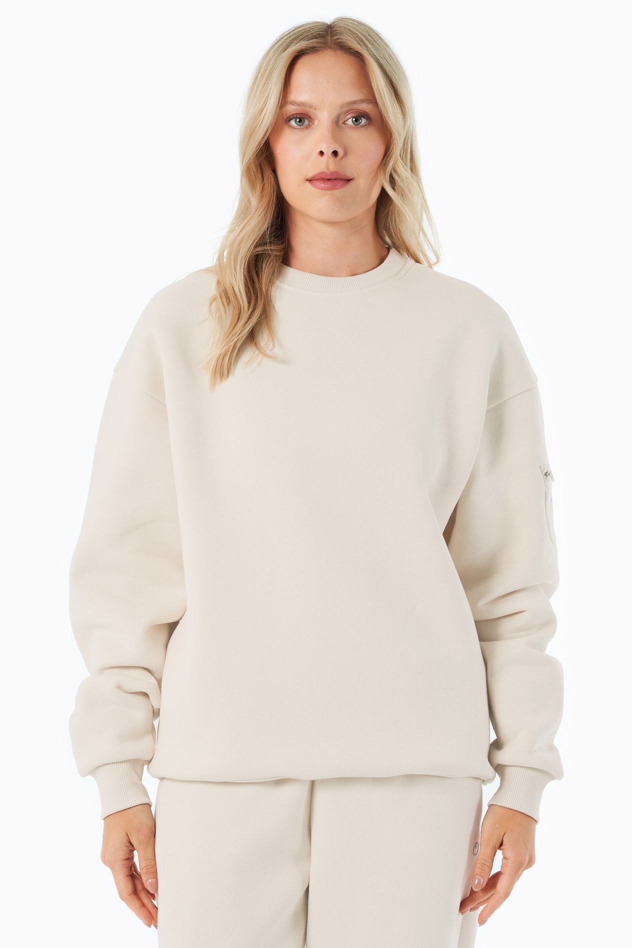 Image of ORGANICATION mannen vegan Sweatshirt Saylorr Off White