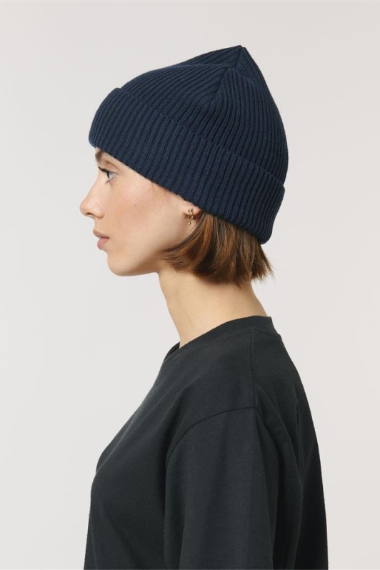 UNIPOLAR men vegan Beanie French Navy