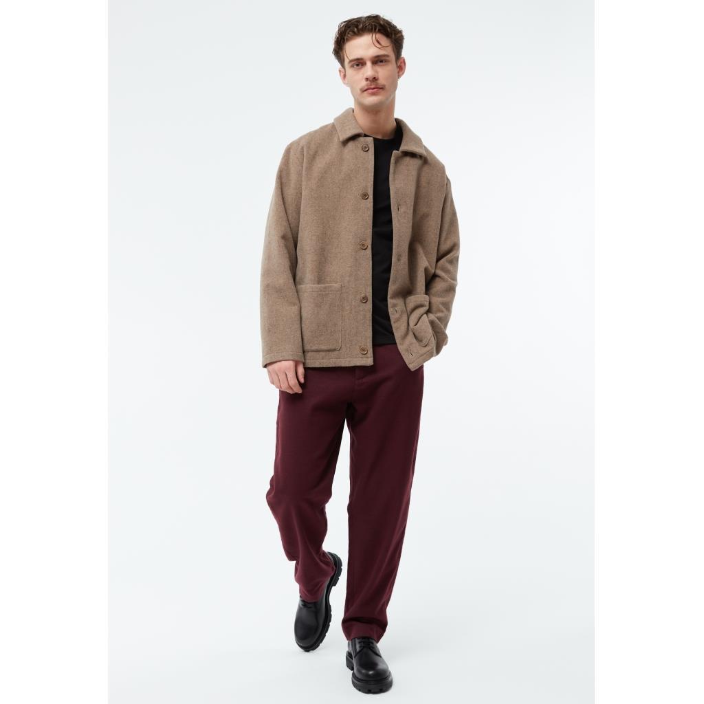 Givn men vegan Pants Flannel Helge Burgundy