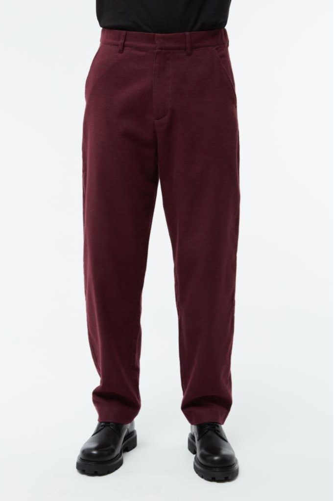 Givn Herren vegan Hose Flanell Helge Burgundy