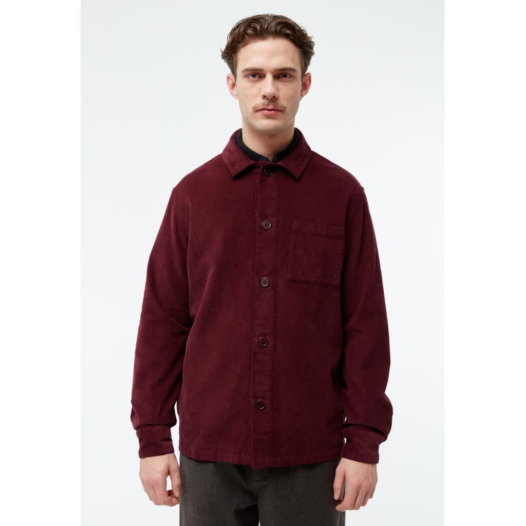 Givn men vegan Overshirt Curt Burgundy