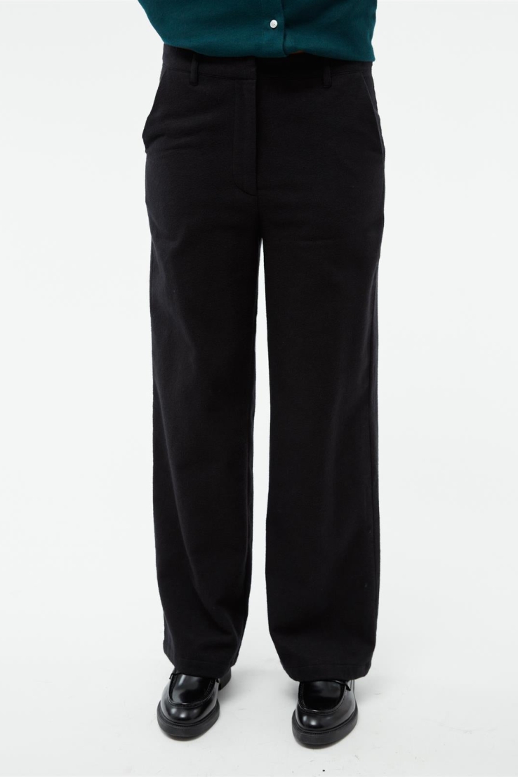 Givn Damen vegan Hose Weites Bein Beatrice Anthrazit