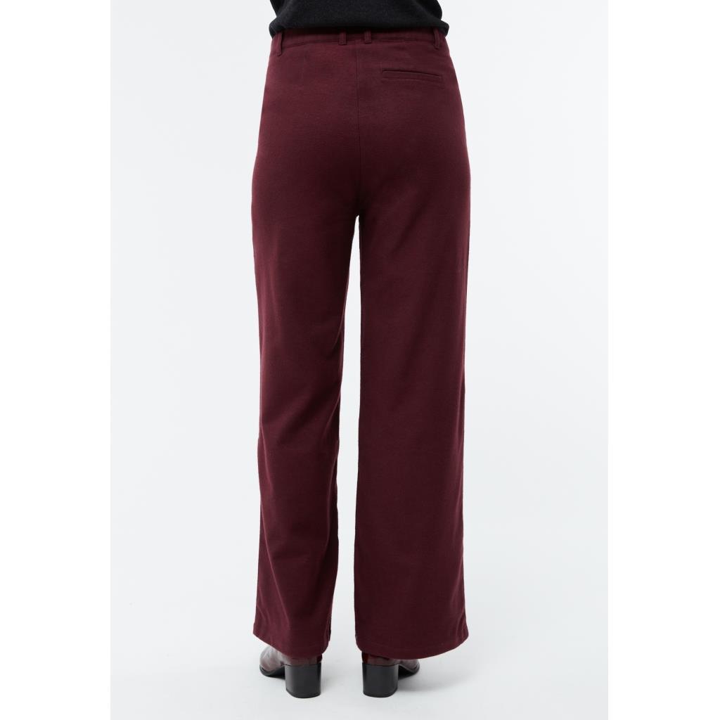 Givn womens vegan Pants Wide Leg Beatrice Burgundy