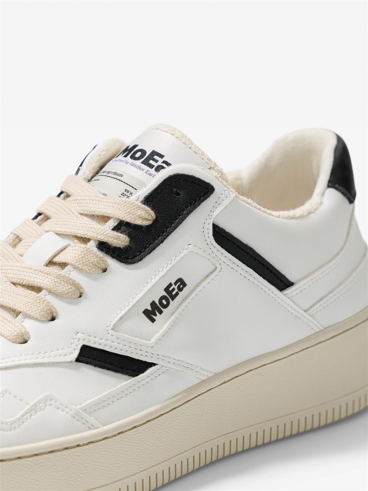 MoEa men vegan Sneakers Gen1 Corn Retro White/Black