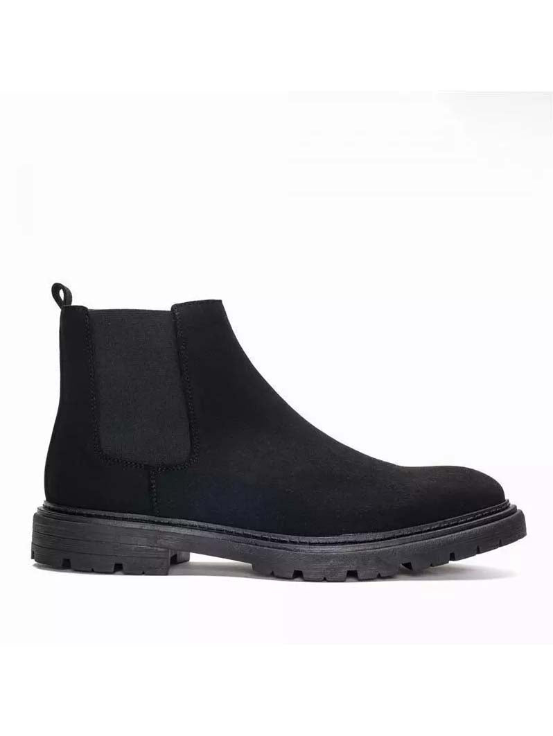 NAE men vegan Chelsea Boots Faber Black