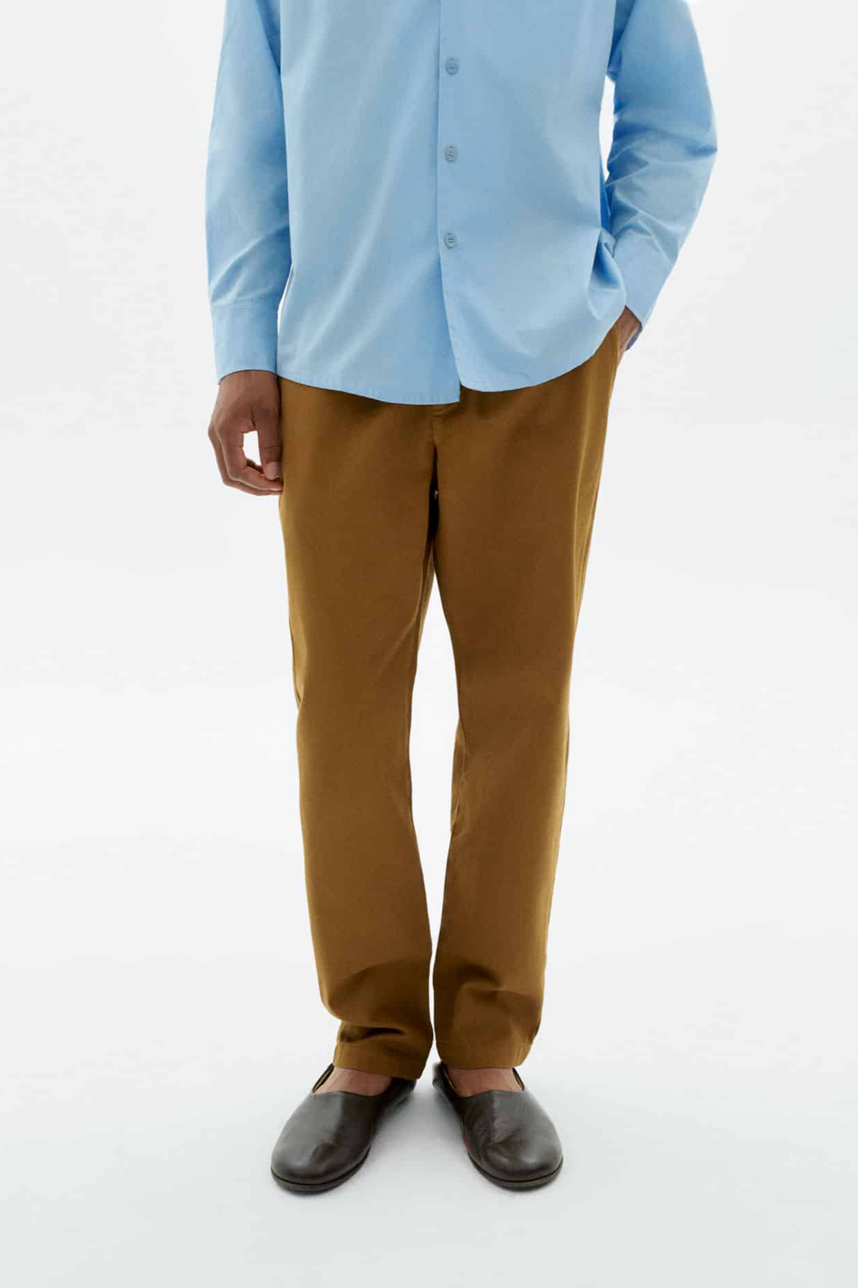 Image of Thinking MU mannen vegan Broek Reis Licht Eiken