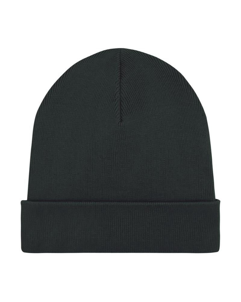 UNIPOLAR Beanie Rippe Schwarz