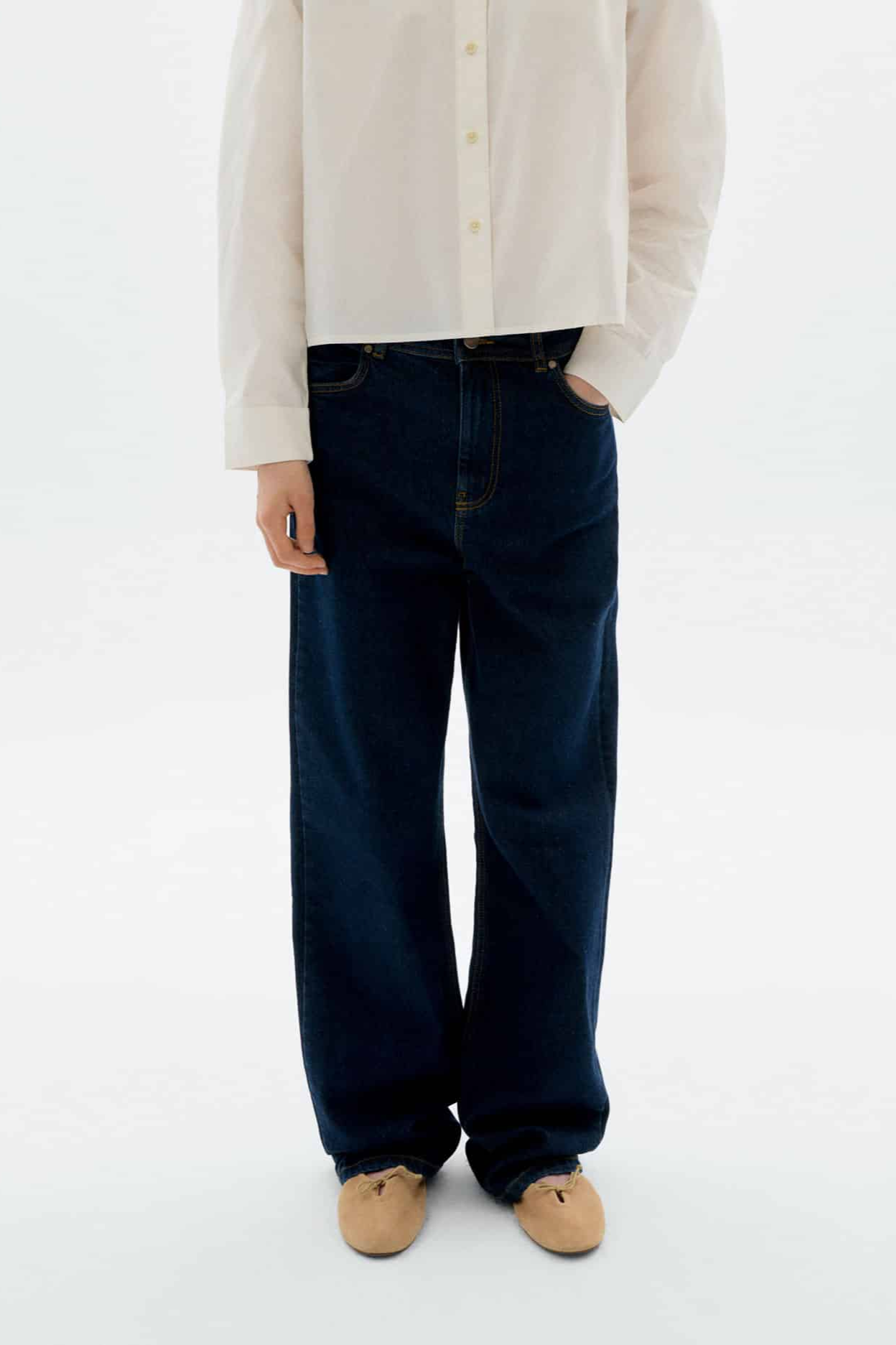 Thinking mu Damen vegan Jeans Theresa Dark Denim