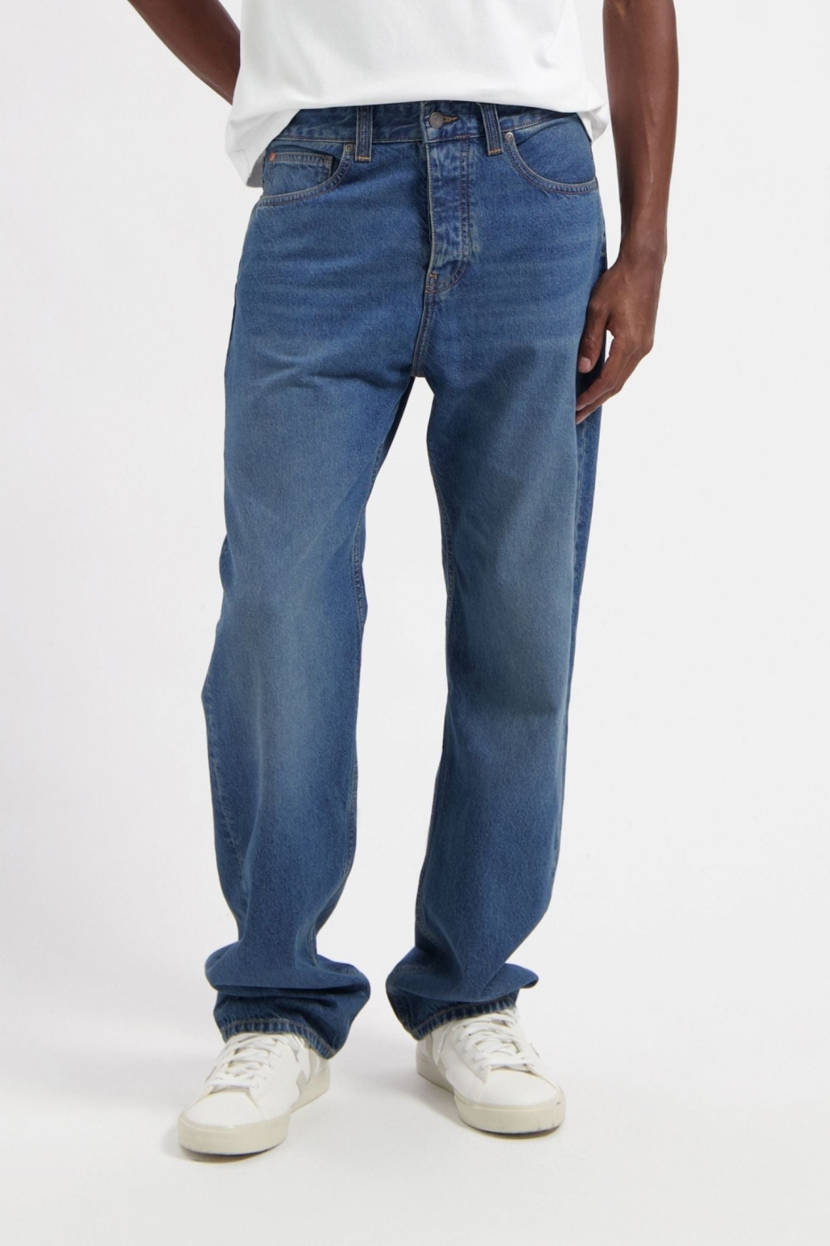 MUD Jeans Herren vegan Jeans Mid Loose Alex Rustic Blue