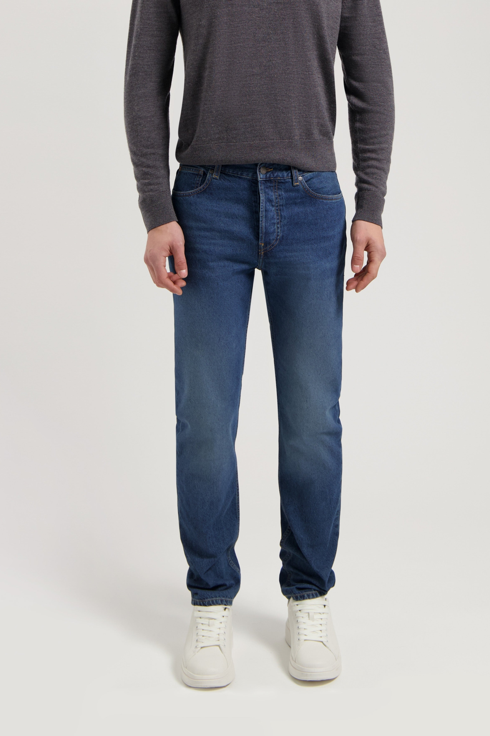 110648 - Herren vegan Jeans Mid Straight John Rustic Blue