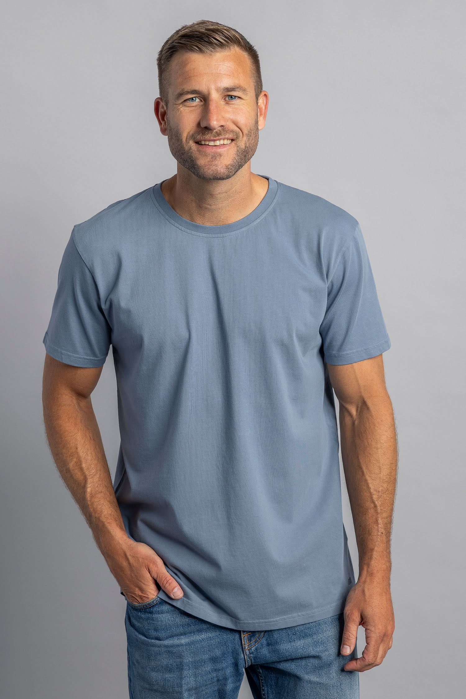 DIRTS men vegan T-Shirt Premium Blank Standard Stormy Blue