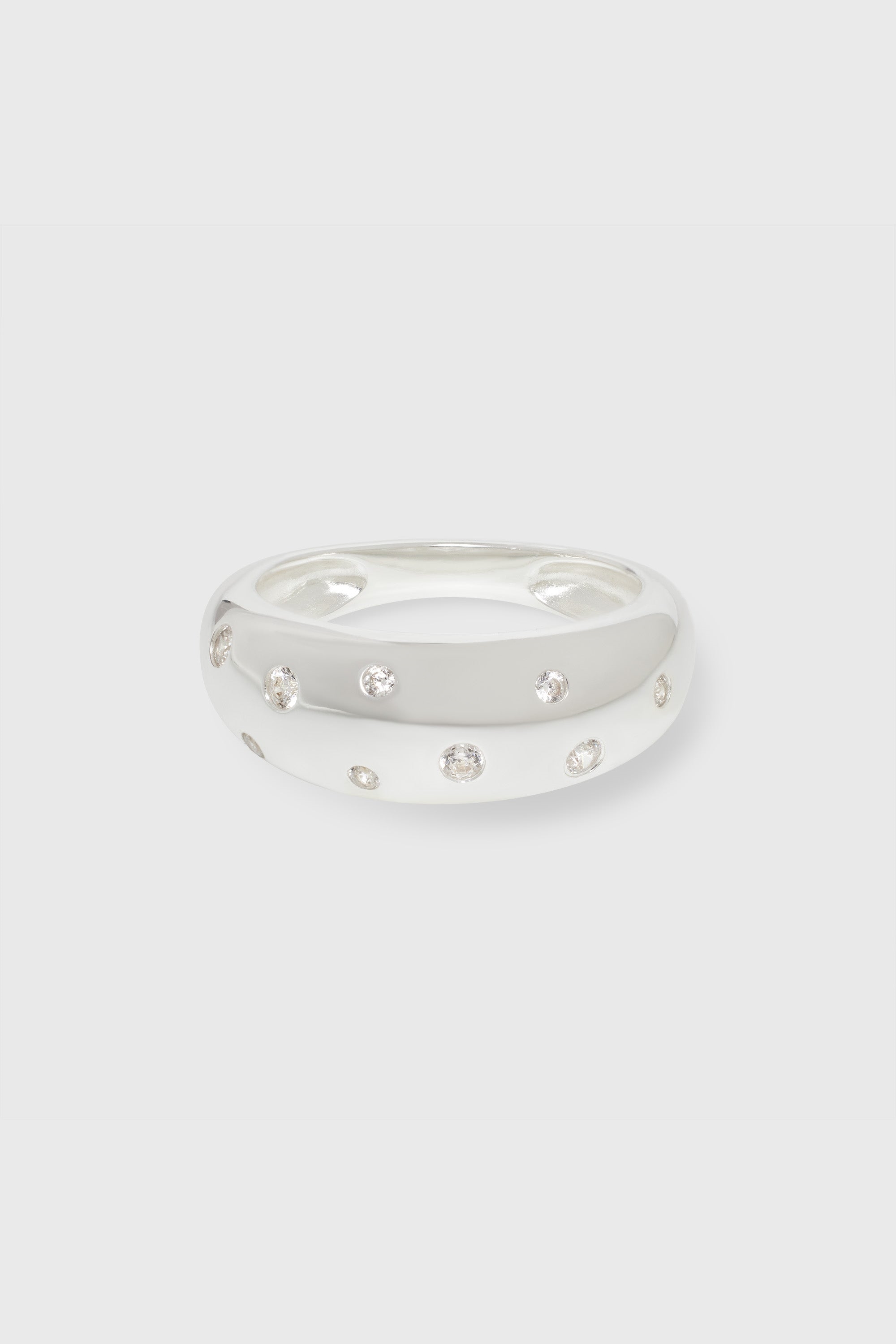 fejn Damen vegan Ring Bold Sparkle Silber