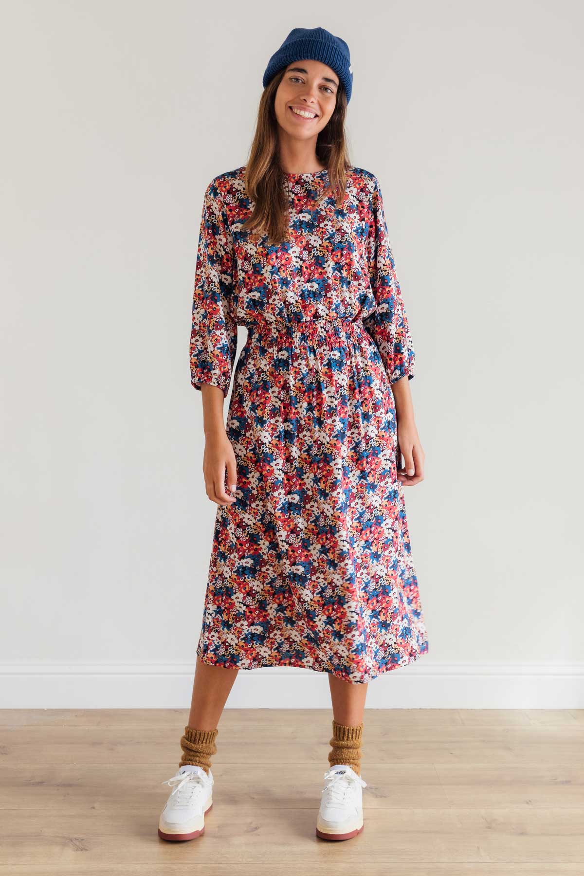Image of TWOTHIRDS dames vegan Jurk Met Holzendorf Bloementuinprint