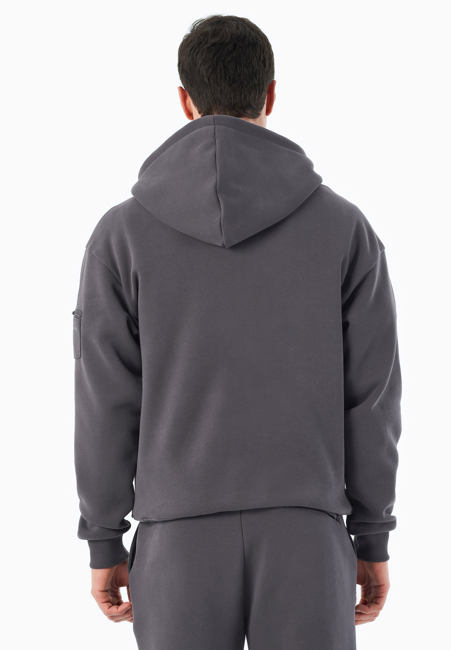 ORGANICATION Hoodie Met Volledige Ritssluiting Jenna Shadow Grey